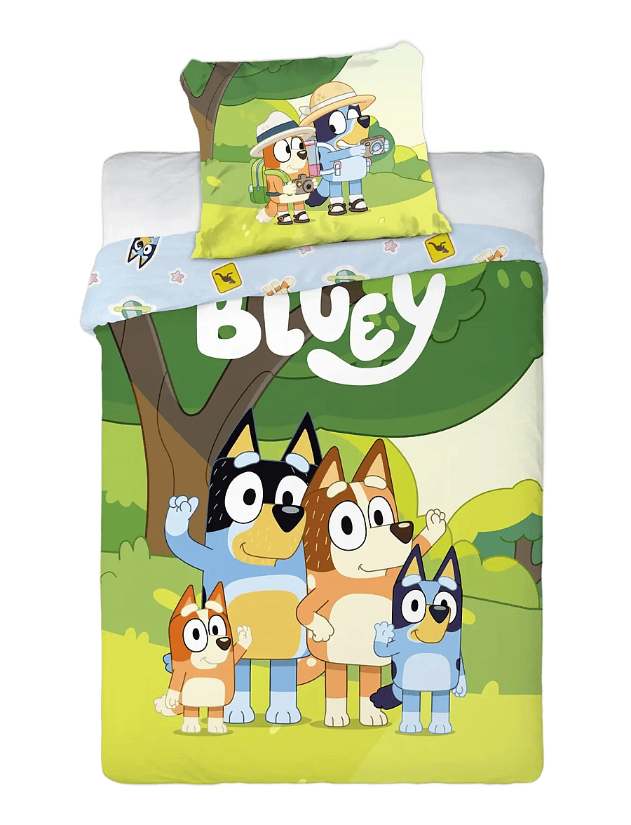 Bluey - Bed linen Bluey 007 - 100x140, 40x45 cm - voodipesukomplektid - multi coloured - 0