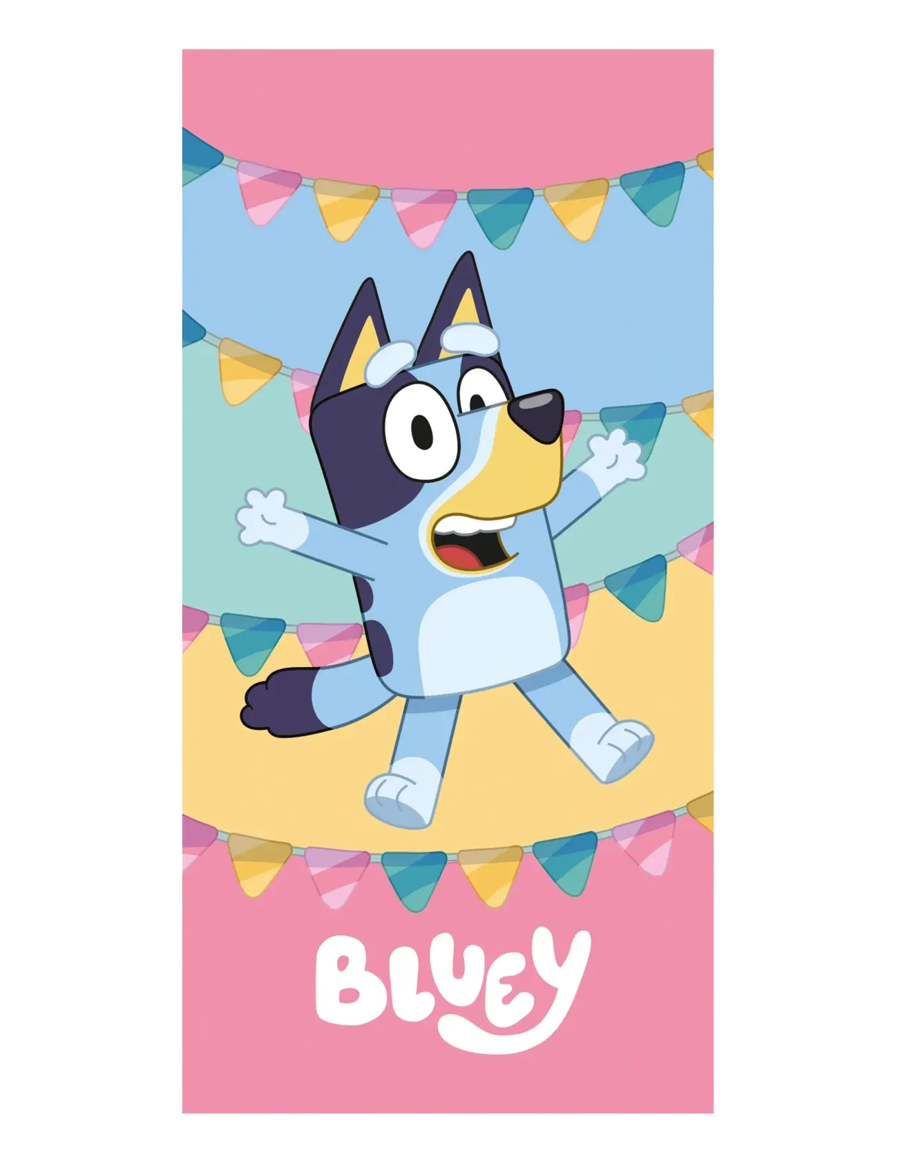 Bluey Towel Bluey 007 - 70X140cm, 70X140 cm, Pink, Bath Time > Towels, Børn