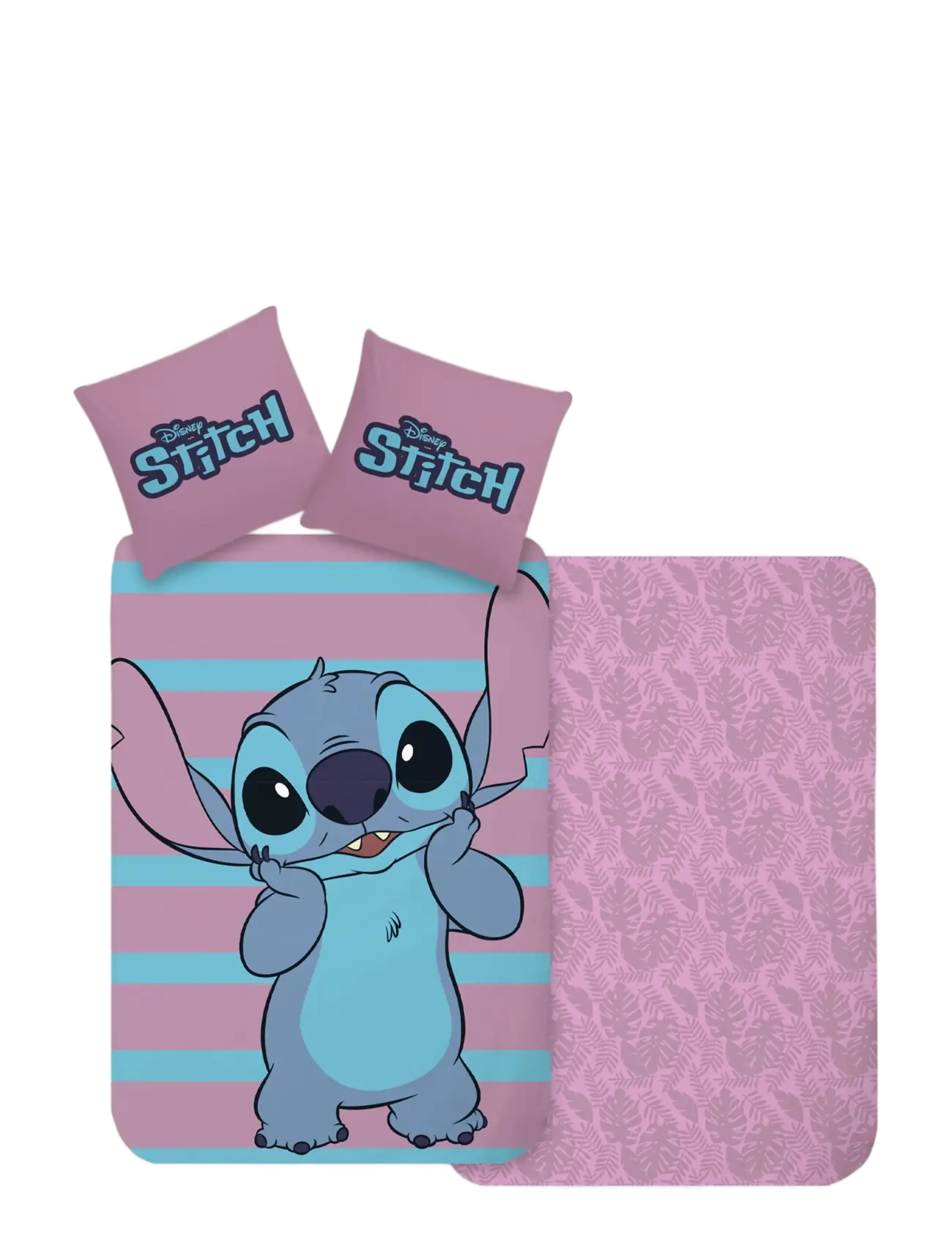Lilo & Stitch Bed Linen 947 140X200, 60X63 Cm, 140X200.60X63 cm, Sleep Time, Rosa - Sets, Kinder