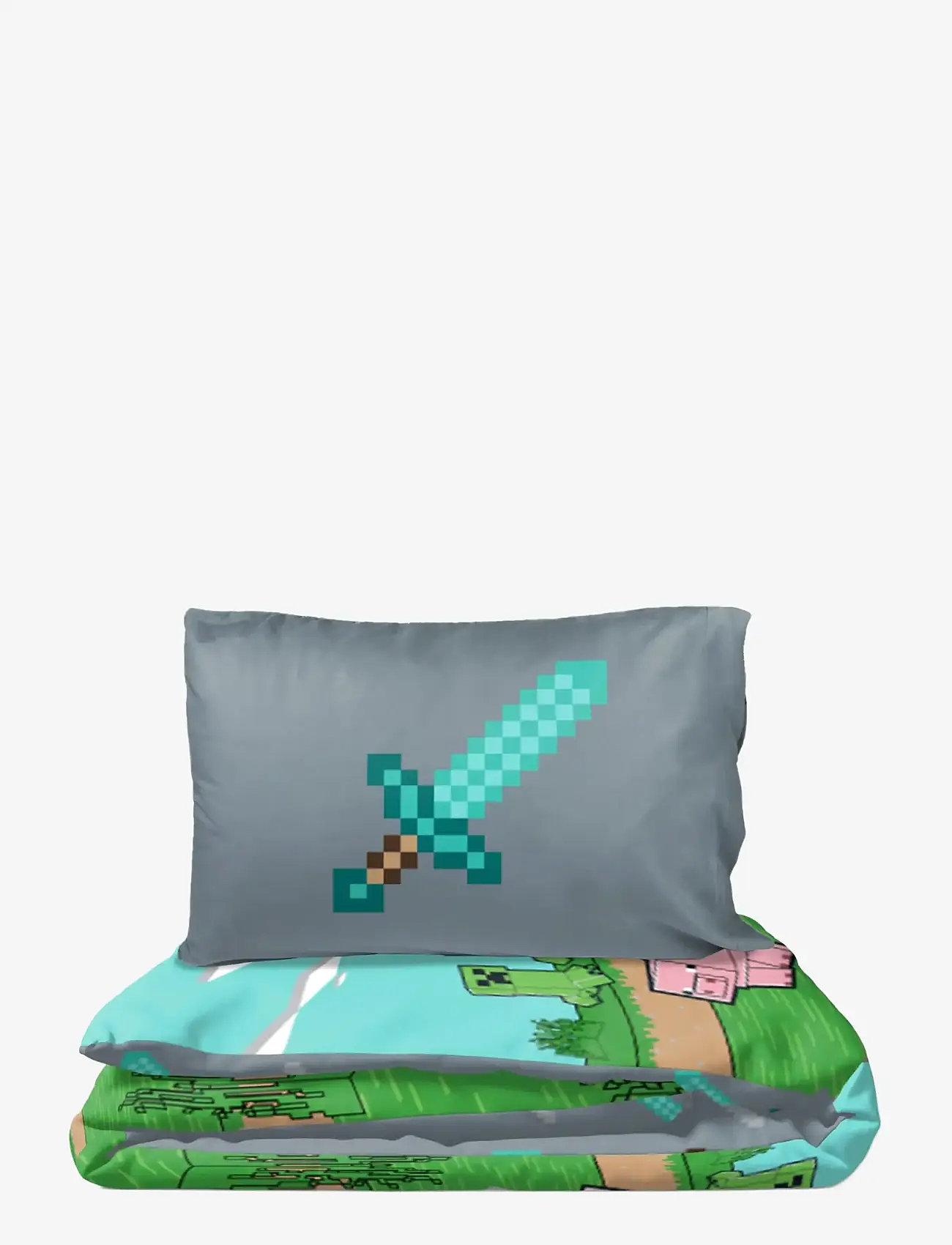 Minecraft - Bed linen Minecraft Animals & Mobs 140x200 60x63 cm - voodiriiete komplektid - multi coloured - 1