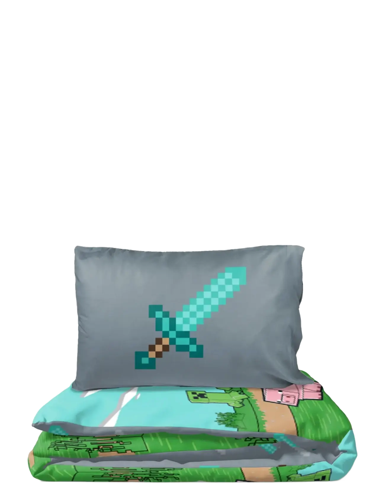 Minecraft - Bed linen Minecraft Animals & Mobs 140x200 60x63 cm - sengesæt - multi coloured - 1