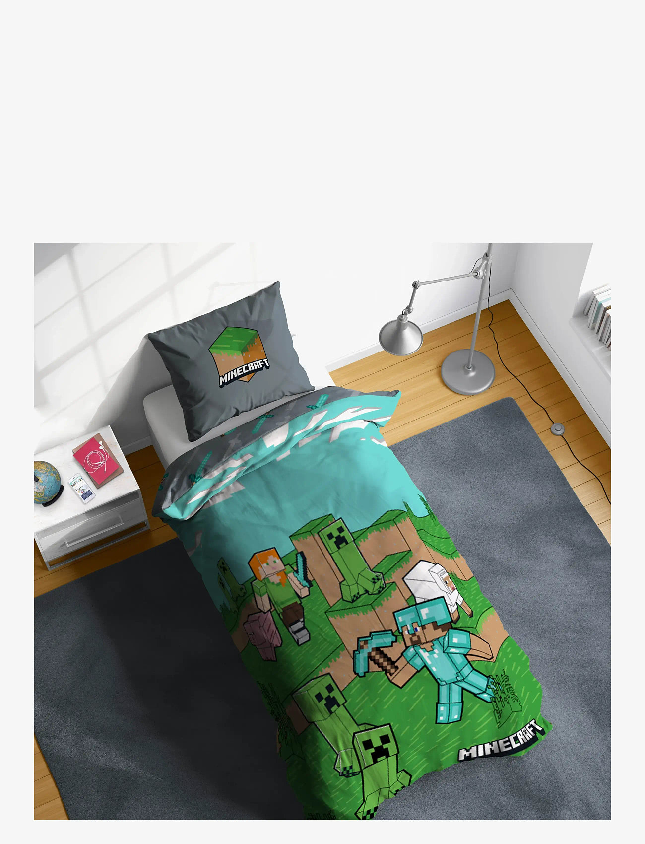 Minecraft - Bed linen Minecraft Animals & Mobs 140x200 60x63 cm - voodiriiete komplektid - multi coloured - 2