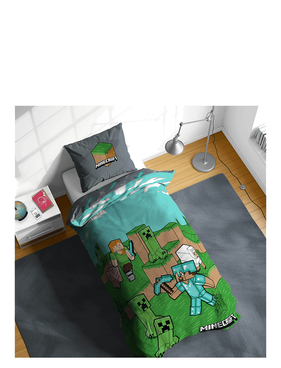 Minecraft - Bed linen Minecraft Animals & Mobs 140x200 60x63 cm - sengesæt - multi coloured - 2