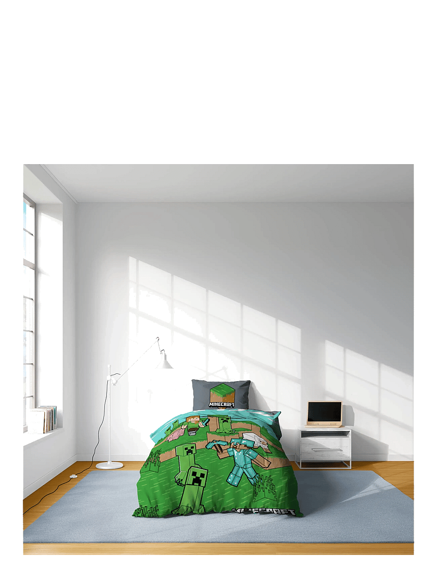 Minecraft - Bed linen Minecraft Animals & Mobs 140x200 60x63 cm - sengesæt - multi coloured - 3