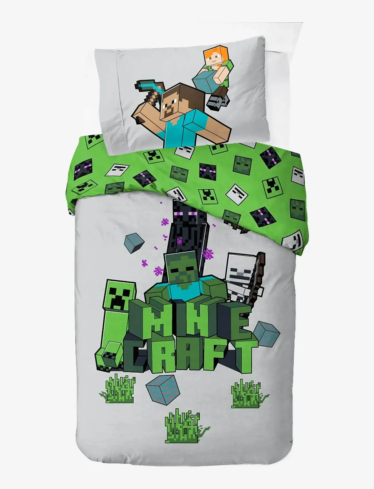 Minecraft - Bed linen Minecraft Build & Explore 140x200 60x63 cm - lagner - multi coloured - 0