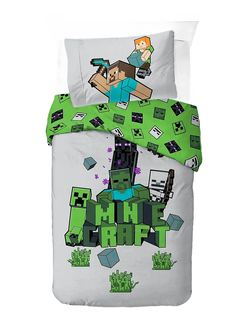 Minecraft - Bed linen Minecraft Build & Explore 140x200 60x63 cm - lagner - multi coloured - 0
