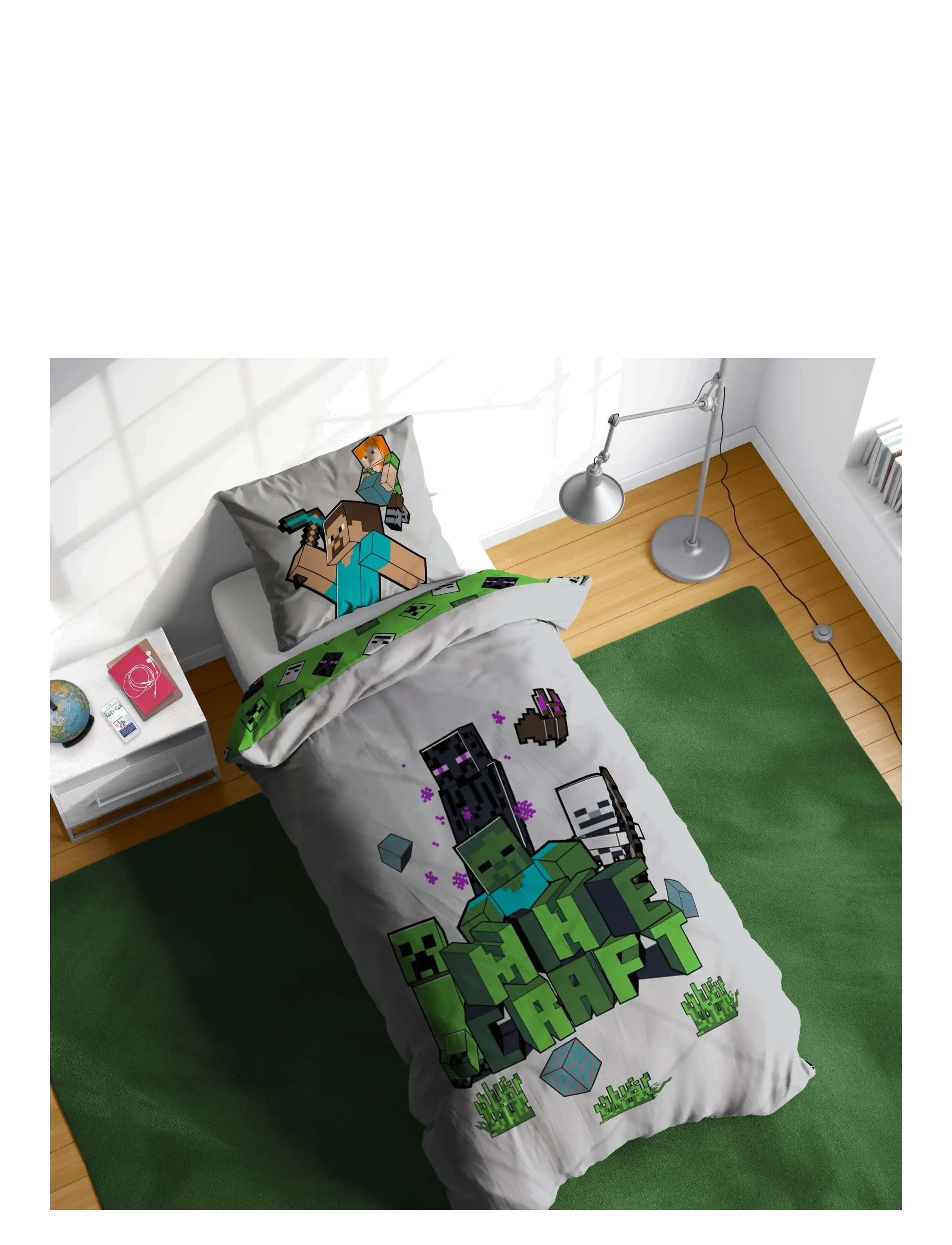 Minecraft - Bed linen Minecraft Build & Explore 140x200 60x63 cm - voodilinad - multi coloured - 2