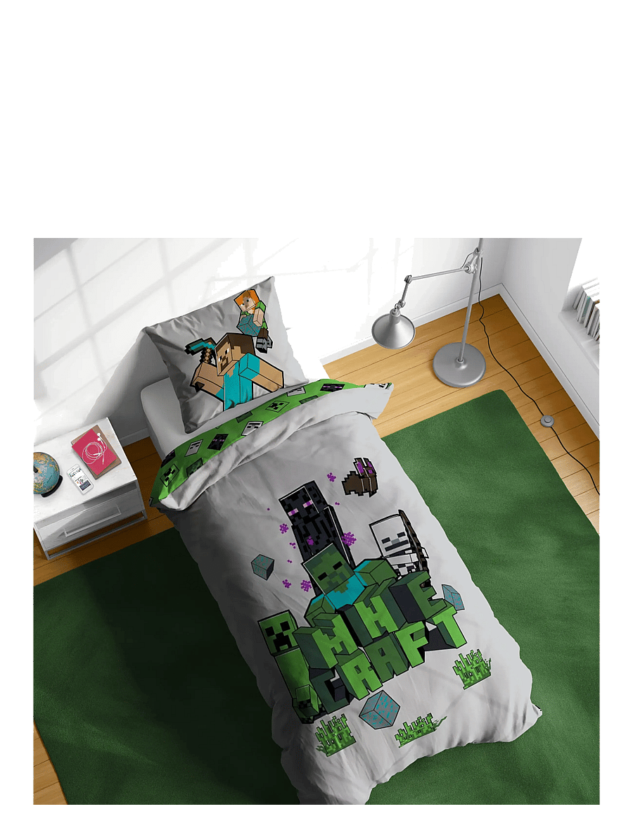 Minecraft - Bed linen Minecraft Build & Explore 140x200 60x63 cm - bettlaken - multi coloured - 2