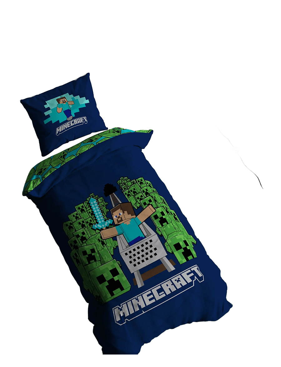 Minecraft - Bed linen Minecraft Game over Creepers 135x200 80x80 cm - voodilinad - multi coloured - 2