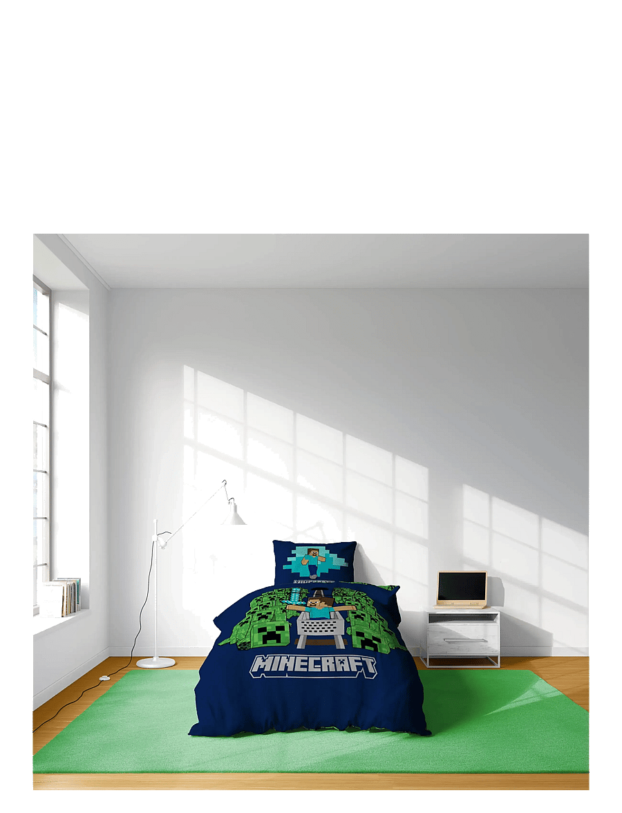 Minecraft - Bed linen Minecraft Game over Creepers 135x200 80x80 cm - voodilinad - multi coloured - 4