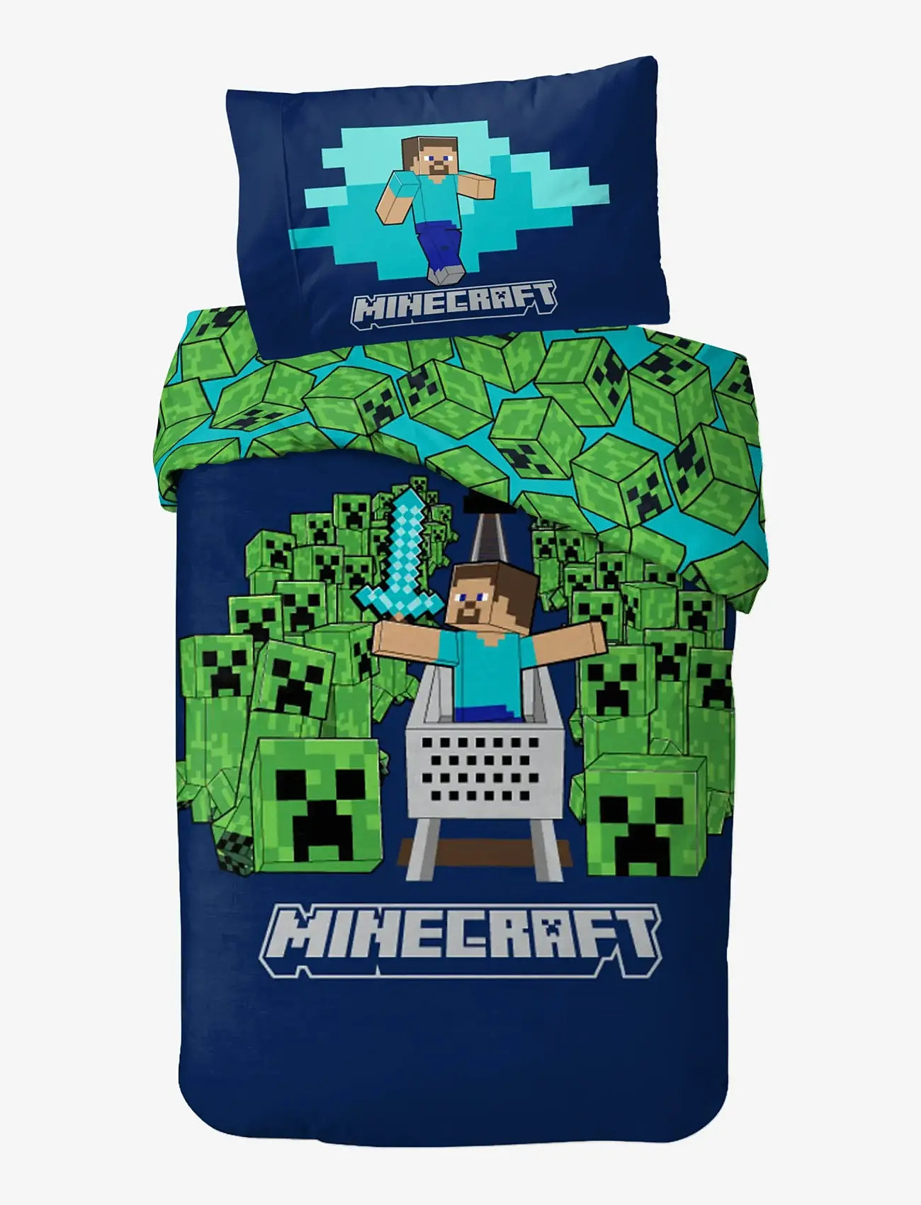 Minecraft - Bed linen Minecraft Game over Creepers 140x200 60x63 cm - bettlaken - multi coloured - 1
