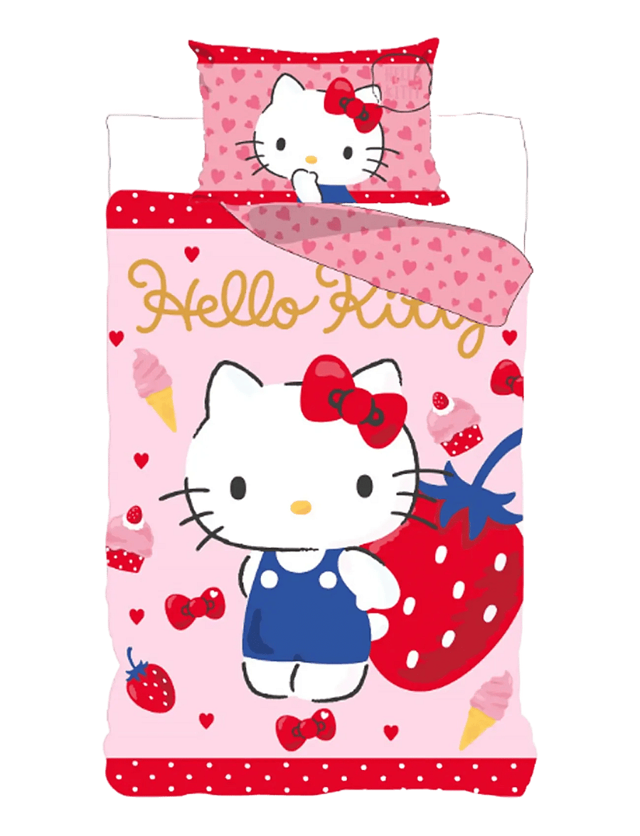 Hello Kitty - Bed linen Hello Kitty HK24-3469 100x140 40x45 cm - lakanasetit - multi coloured - 0