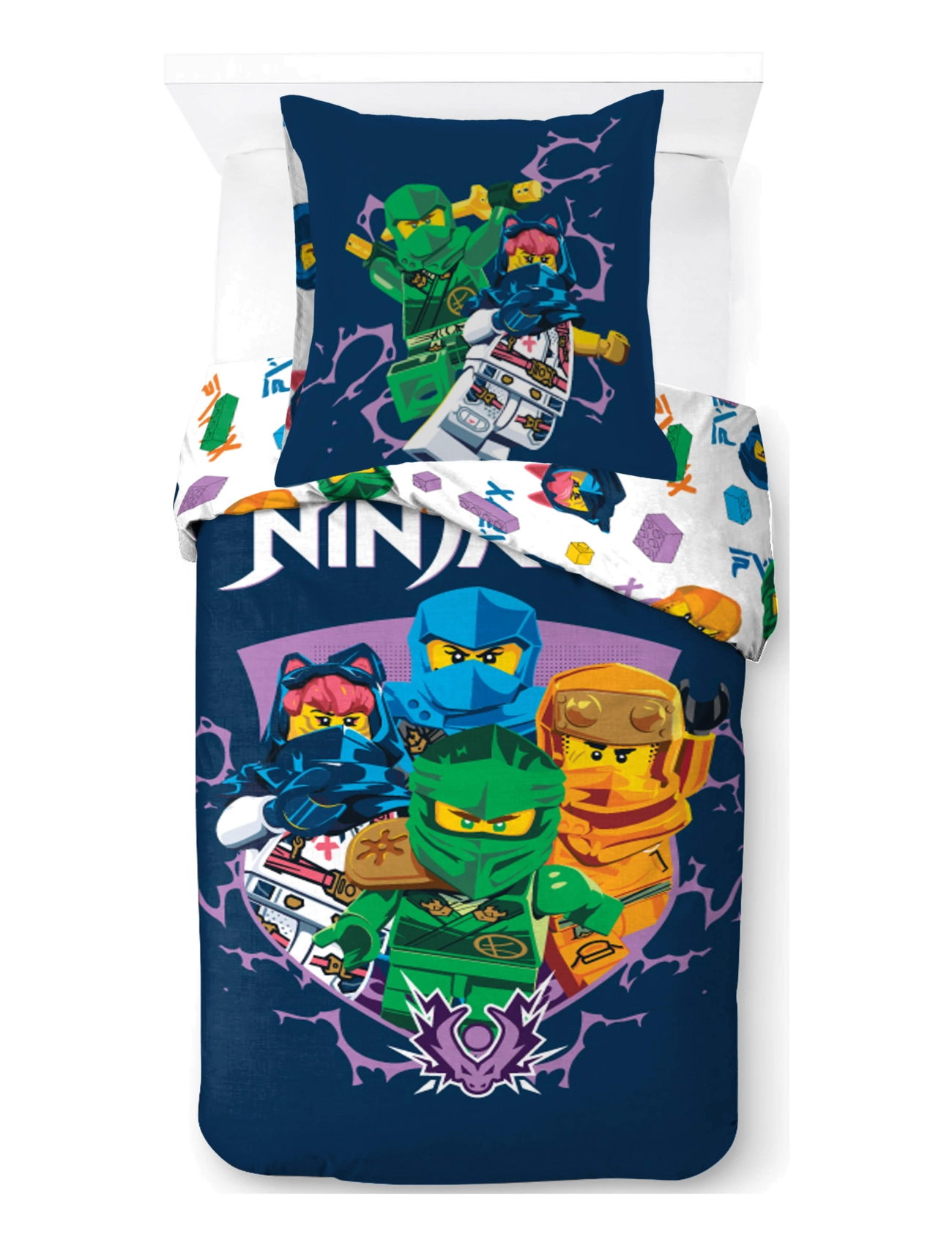 Ninjago Bed linen Lego Ninjago Training 140x200 60x63 cm - Neuheiten - MULTI COLOURED / multi
