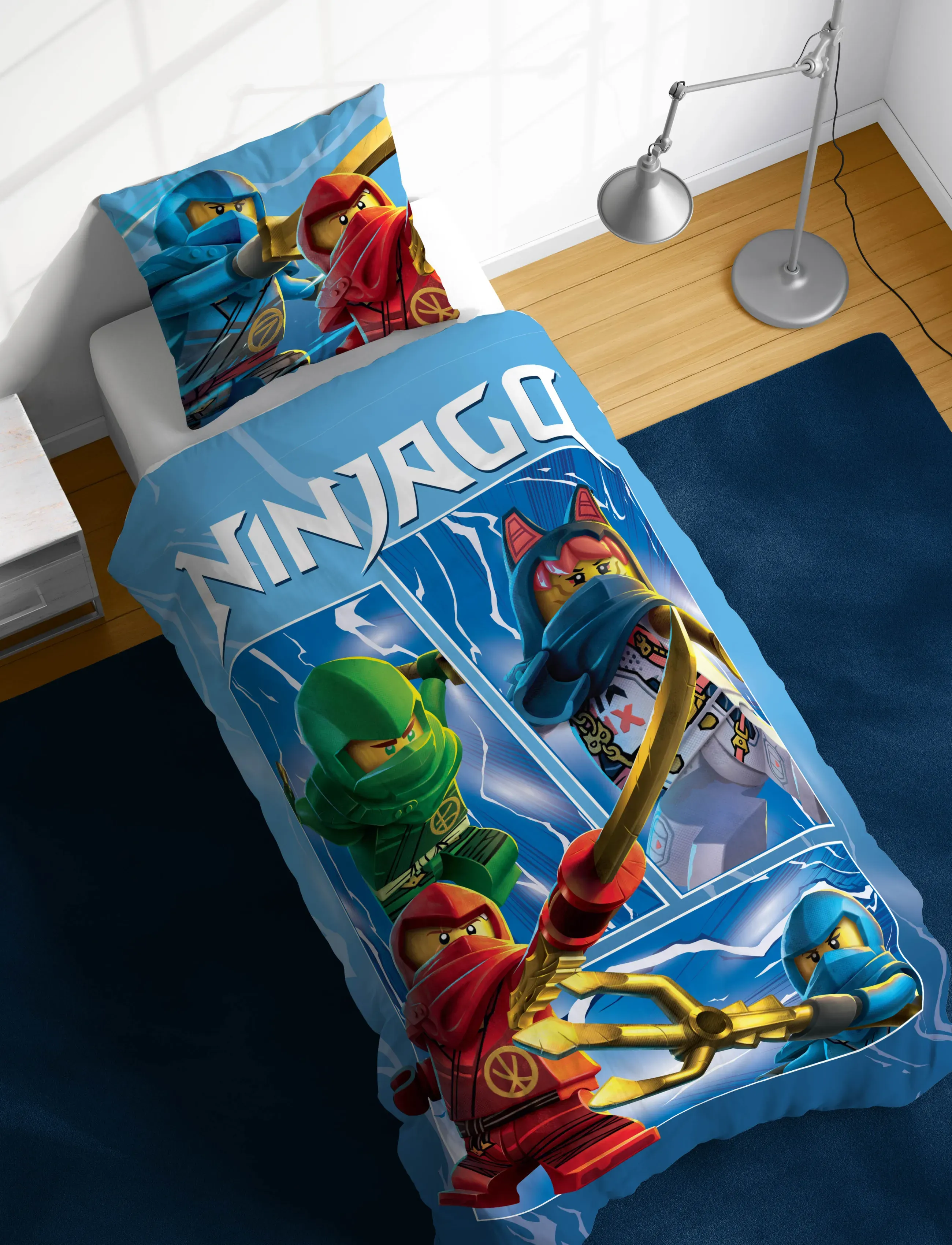 Ninjago - Bed linen Lego Ninjago Warriors 140x200 60x63 cm - bed sets - multi coloured - 0