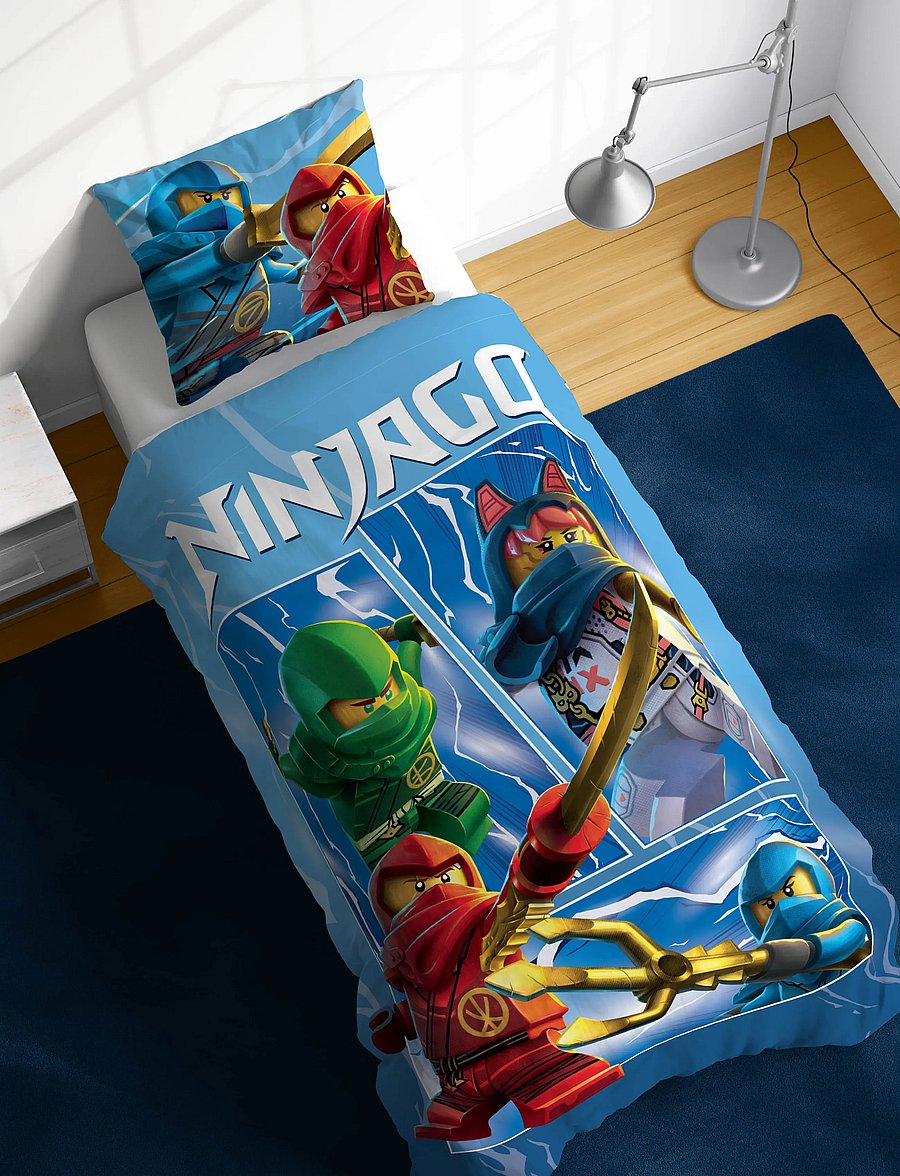 Ninjago - Bed linen Lego Ninjago Warriors 140x200 60x63 cm - bettwäsche-set - multi coloured - 0