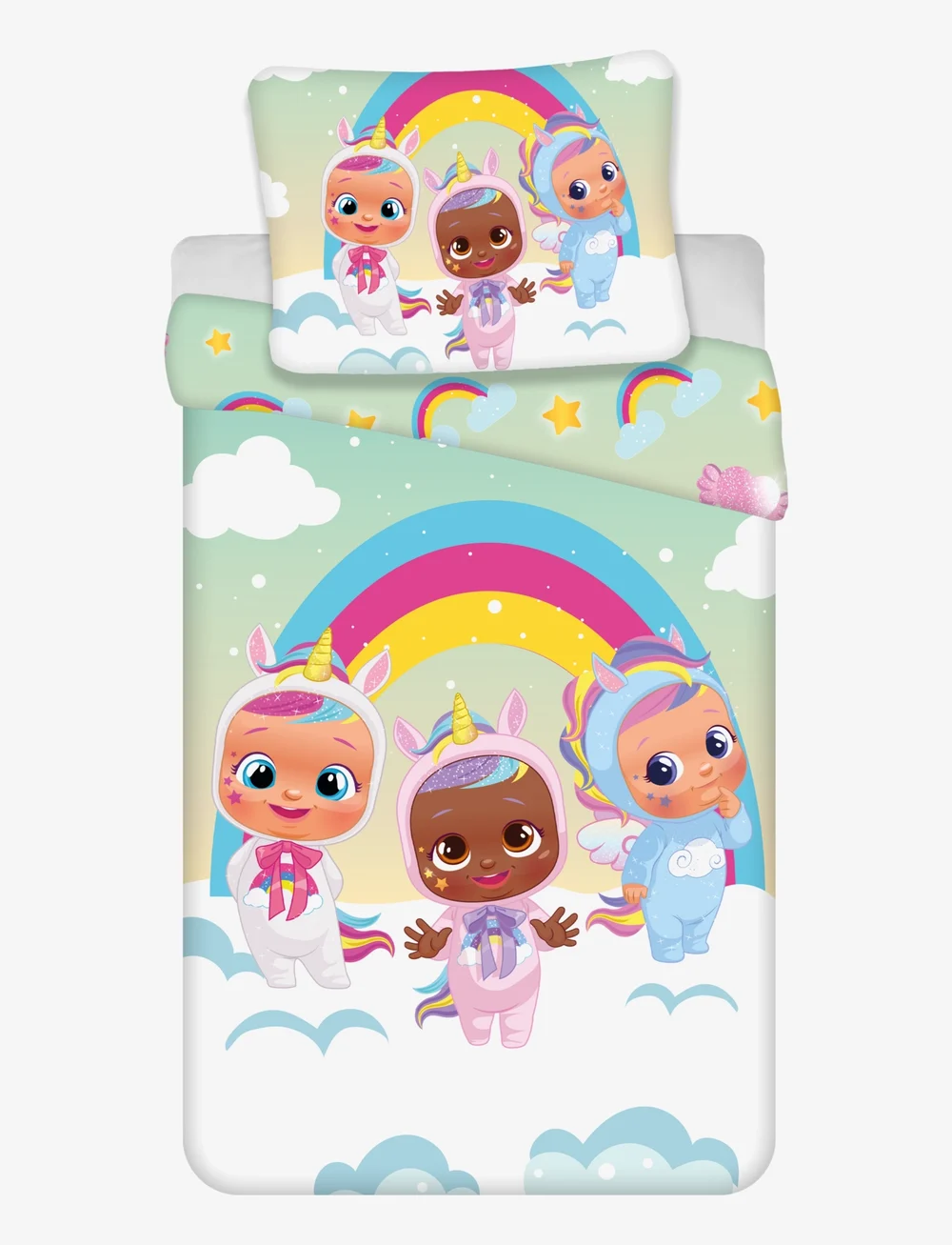 BrandMac - Bed linen junior Cry Babies 1001 - 100x140, 40x45 cm - sengesæt - multi coloured - 0