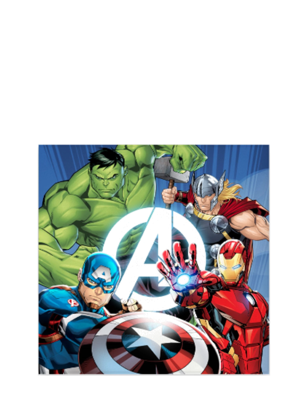 BrandMac Face Towel Avengers 100 30X30 Cm, cm, Towels & Cloths, Mehrfarbig/gemustert - Towels, Kinder
