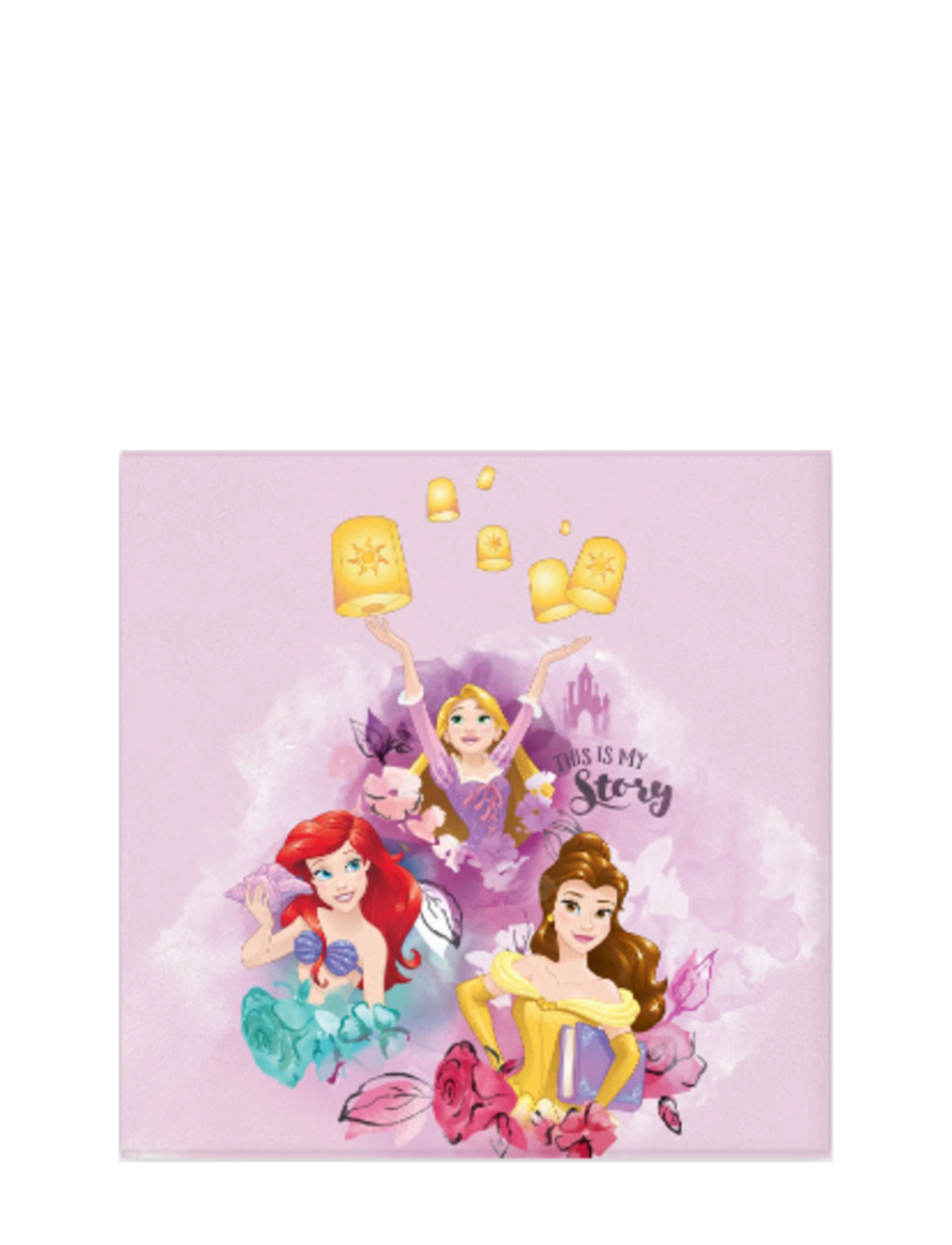 Princesses Face Towel Princess 108 30X30 Cm, cm, Towels & Cloths, Mehrfarbig/gemustert - Towels, Kinder
