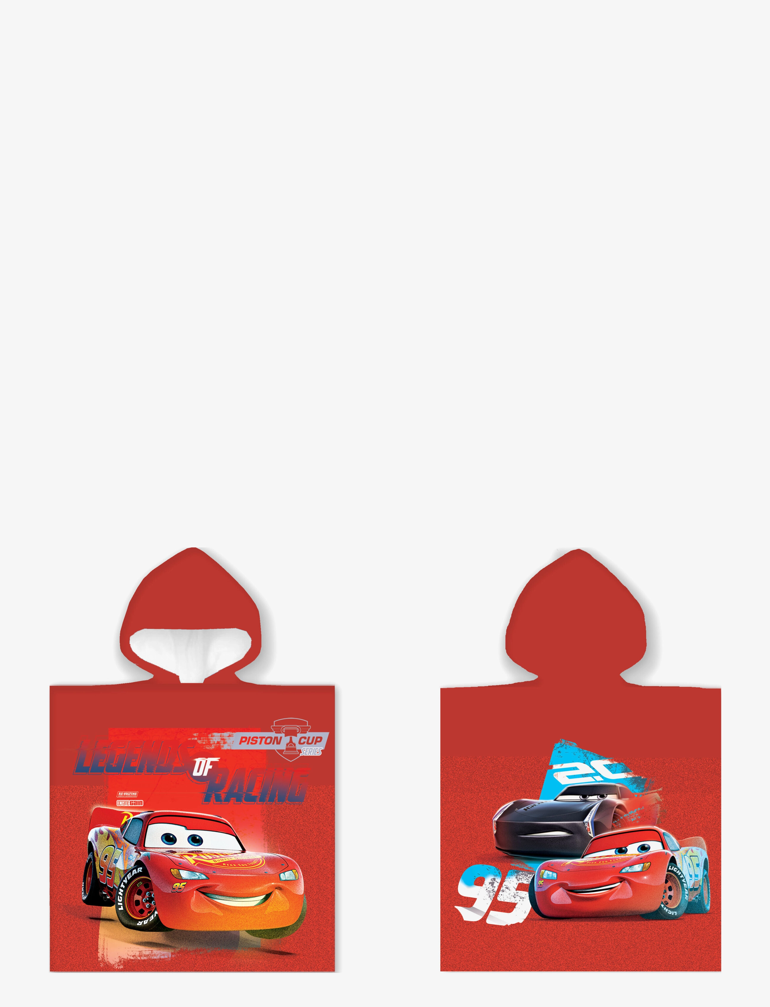 Biler Poncho Cars 799 50X100 Cm, cm, Bath Time, Rot - Poncho, Kinder