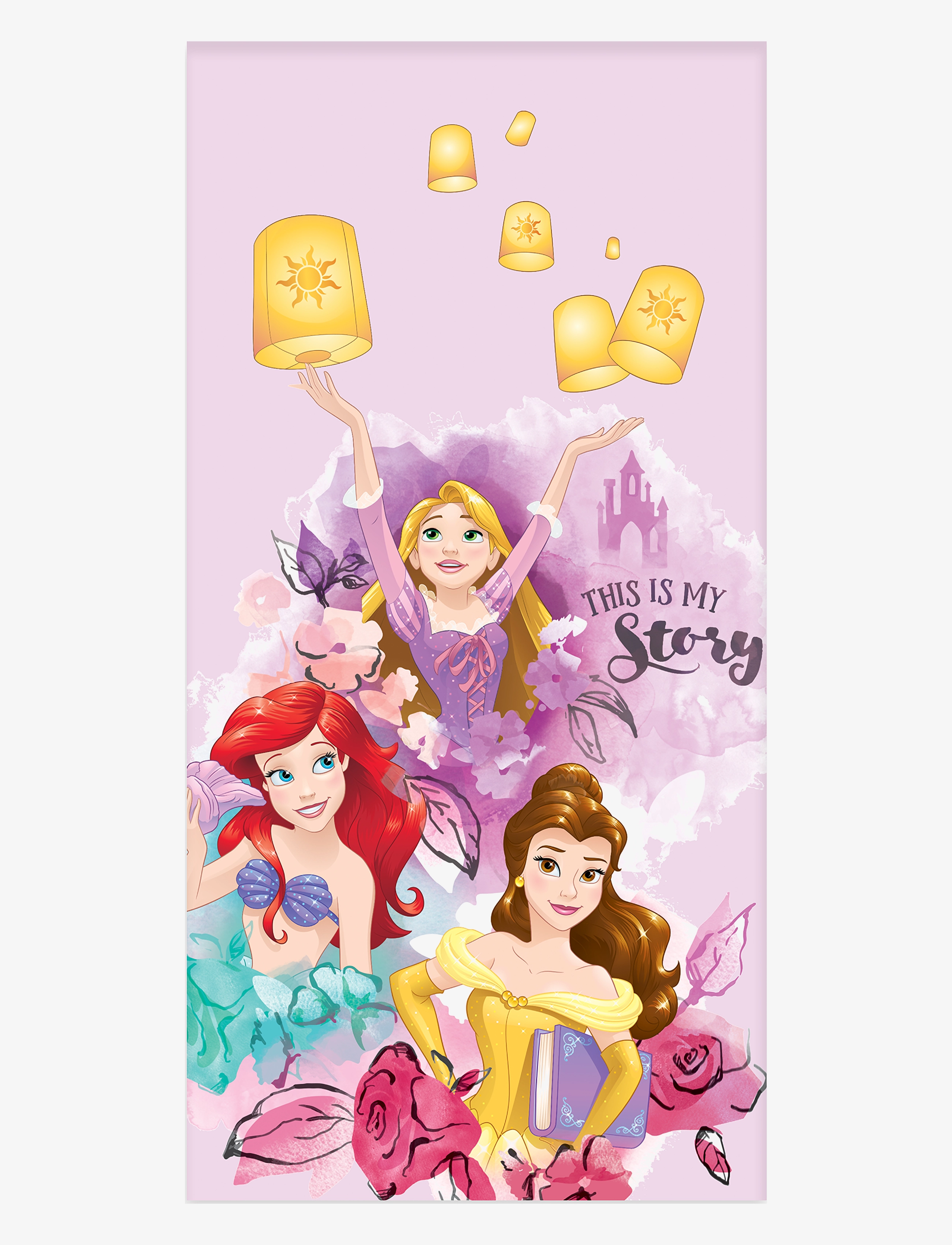 Princesses Towel Princess 768 - 60X120 cm, 60X120 cm, Multi/patterned, Håndklæder & Klude > Håndklæder, Børn