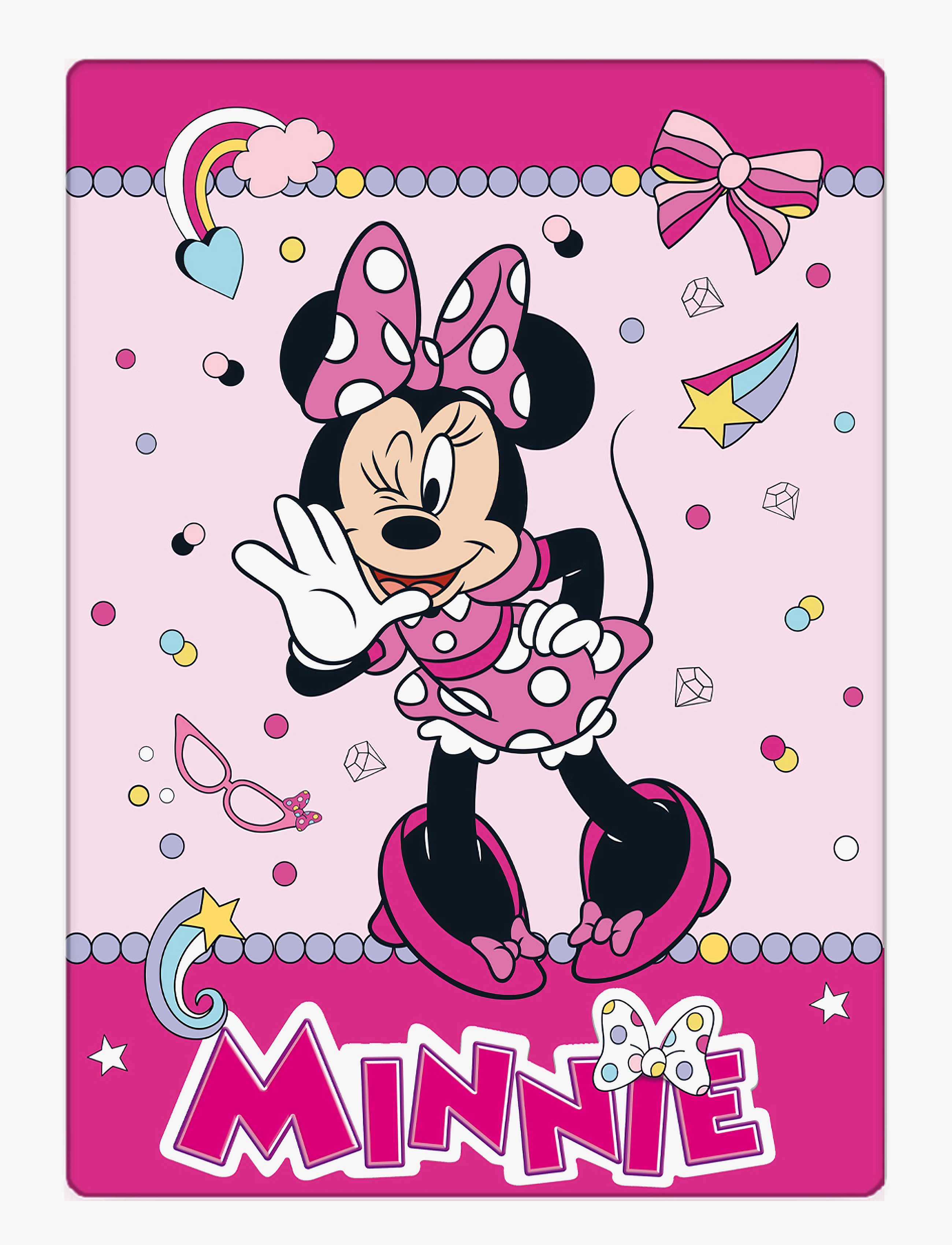 Minnie Maus Fleece - Minnie 1007 - 100x140 cm - Decken - MULTI COLOURED / multi