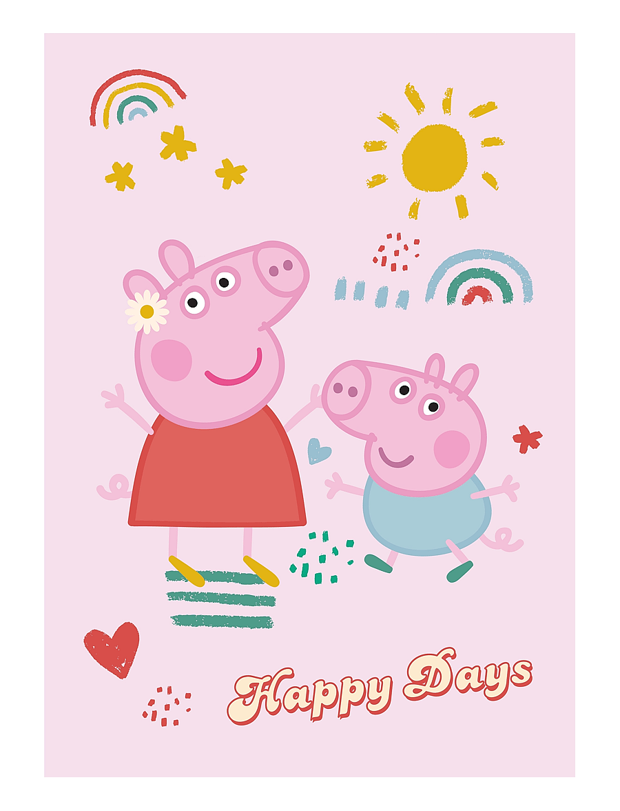 BrandMac - Fleece Peppa Pig - PEP 1014 C - 100x140 cm - madalaimad hinnad - multi coloured - 0