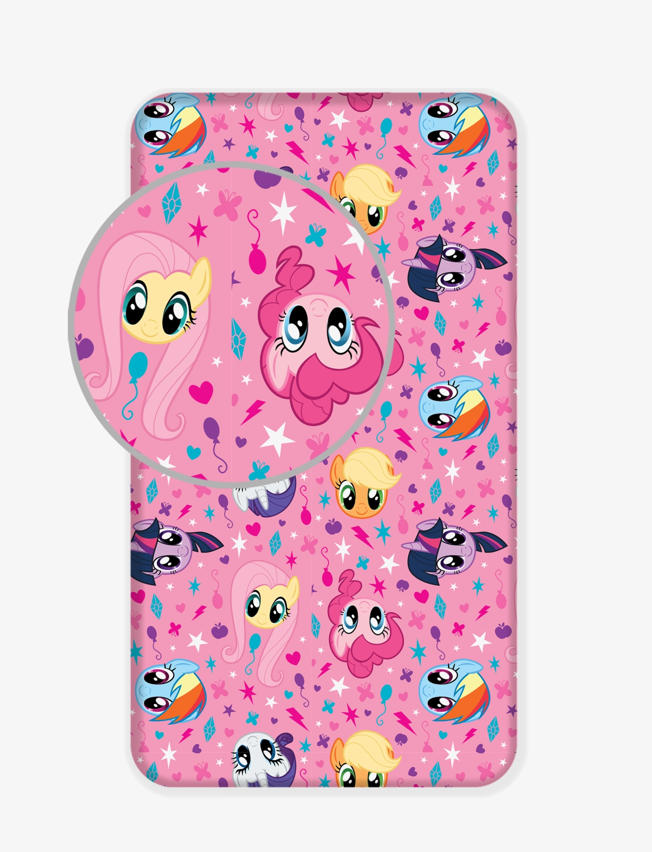 BrandMac Fitted sheet My Little Pony MLP 1001 - My Little Pony - MULTI COLOURED / multi