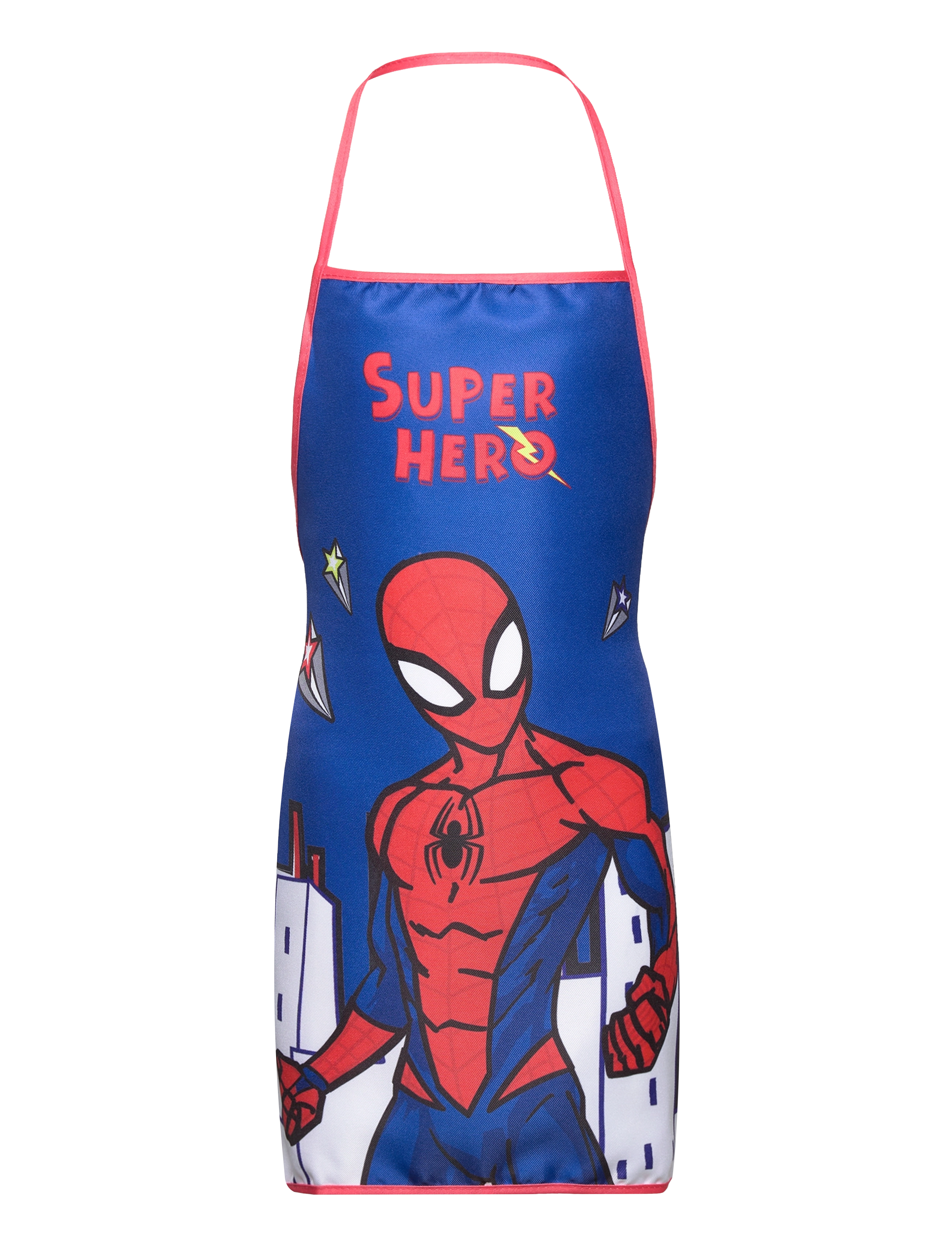 Kids Apron + hat - Spiderman 003 - MULTI COLOURED