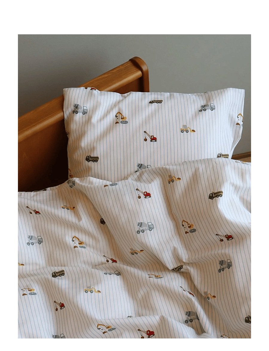 BrandMac - Bed linen "by mats" Excavators 100x140, 40x45 cm - bettwäsche-set - multi coloured - 1