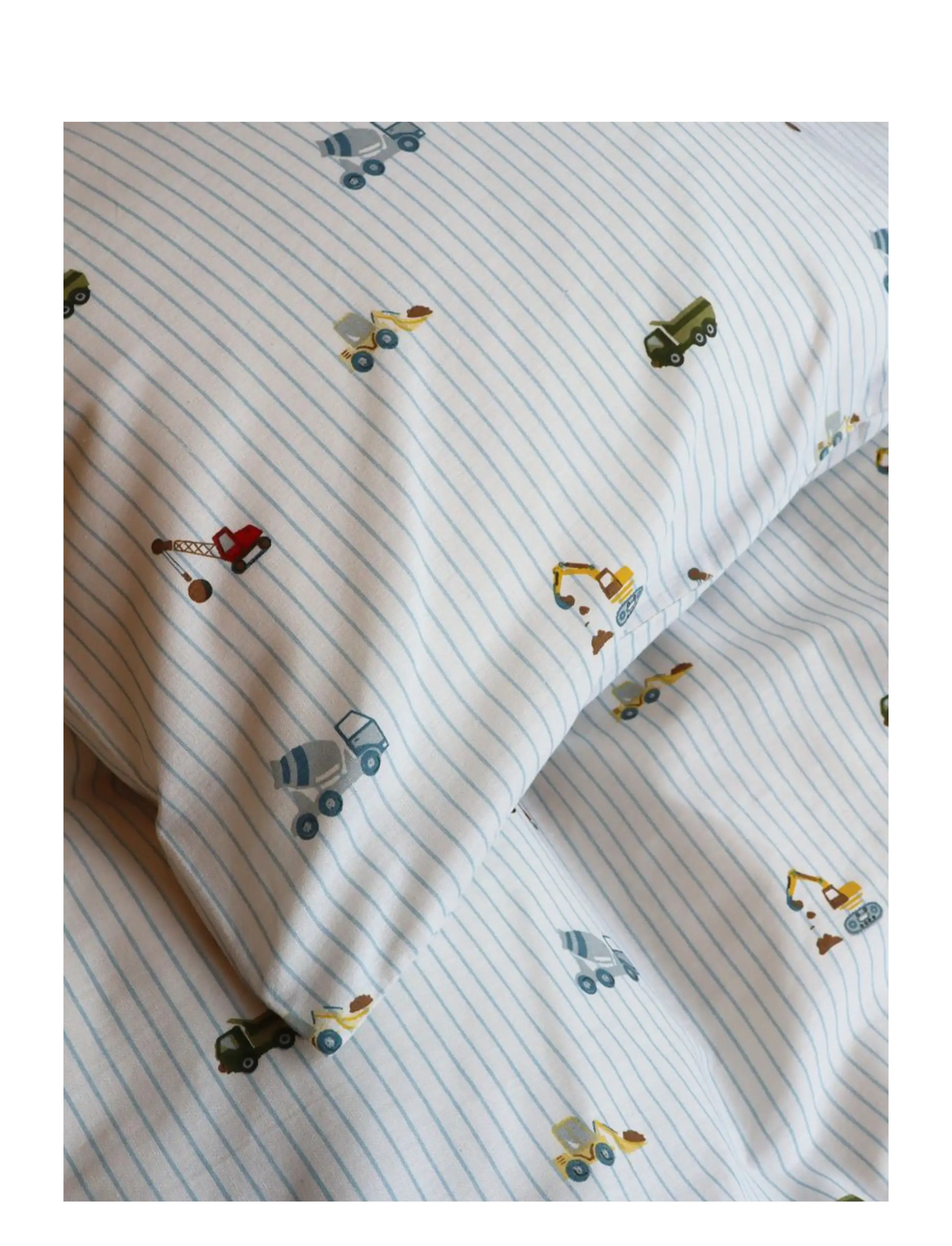 BrandMac - Bed linen "by mats" Excavators 100x140, 40x45 cm - bettwäsche-set - multi coloured - 2