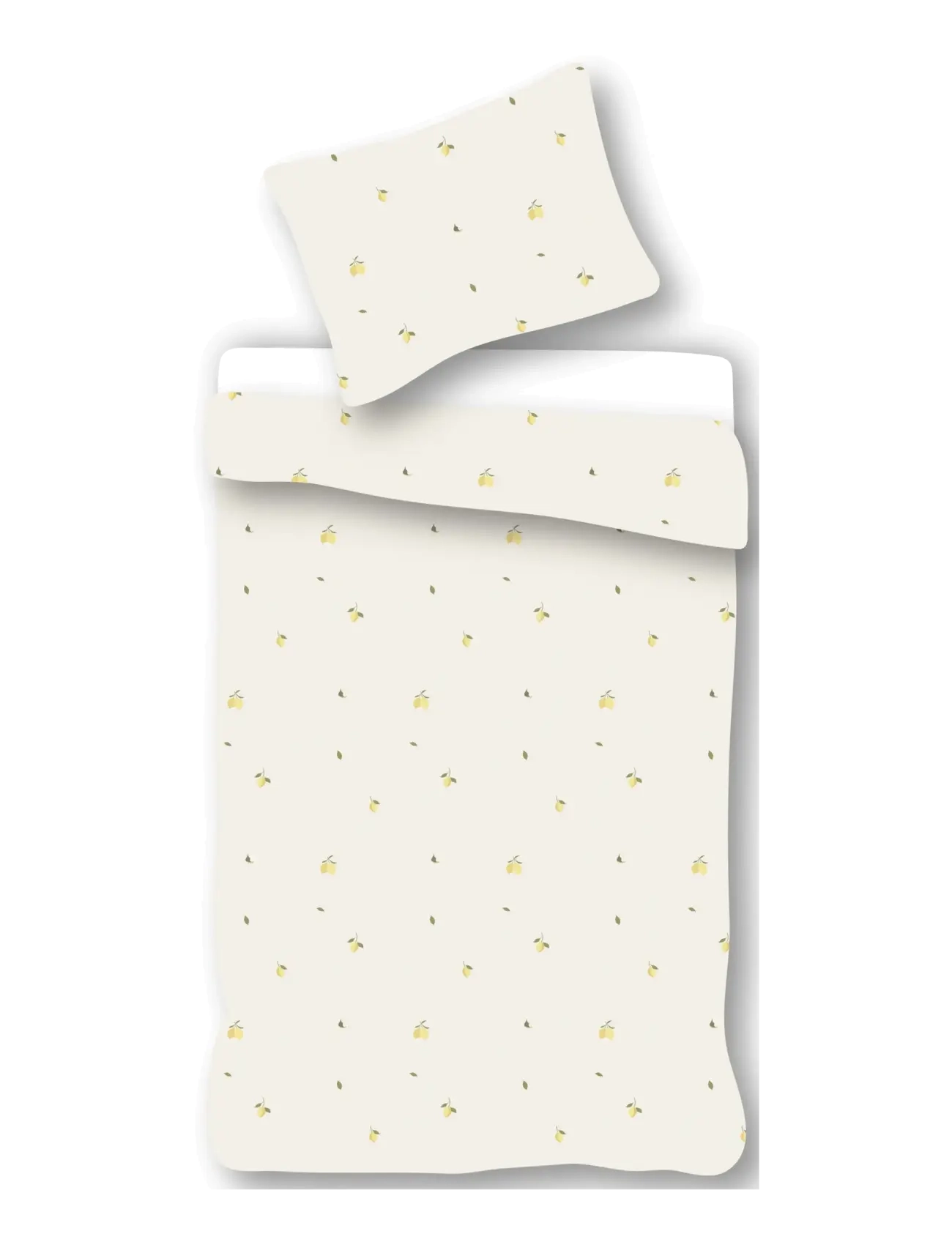 BrandMac Bed Linen "By Mats" Lemons 100X140, 40X45 Cm, Bed Sæt, Creme, Str: 100X140;40X45CM
