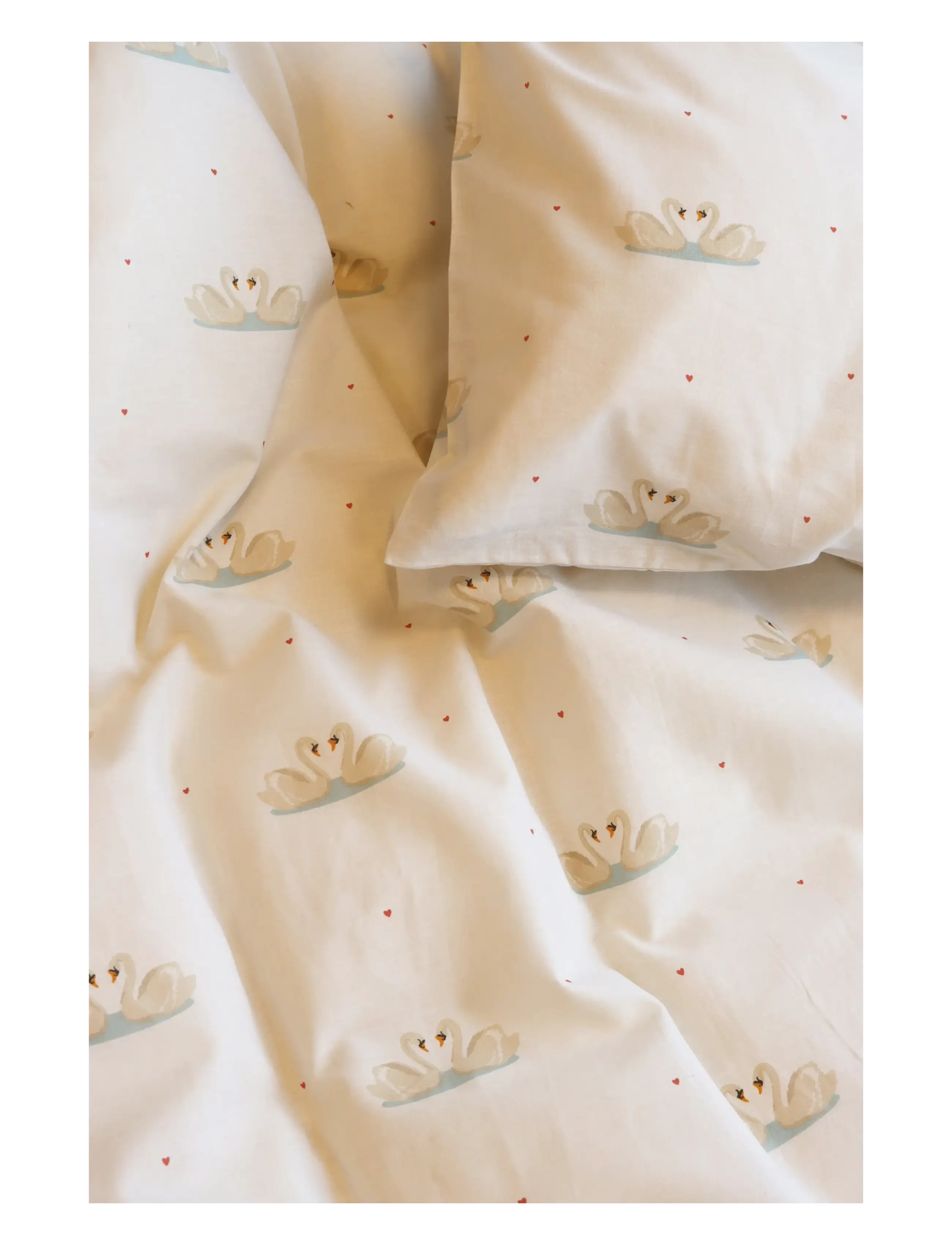 BrandMac - Bed linen "by mats" Swan love 70x100, 40x45 cm - bettwäsche-set - multi coloured - 1