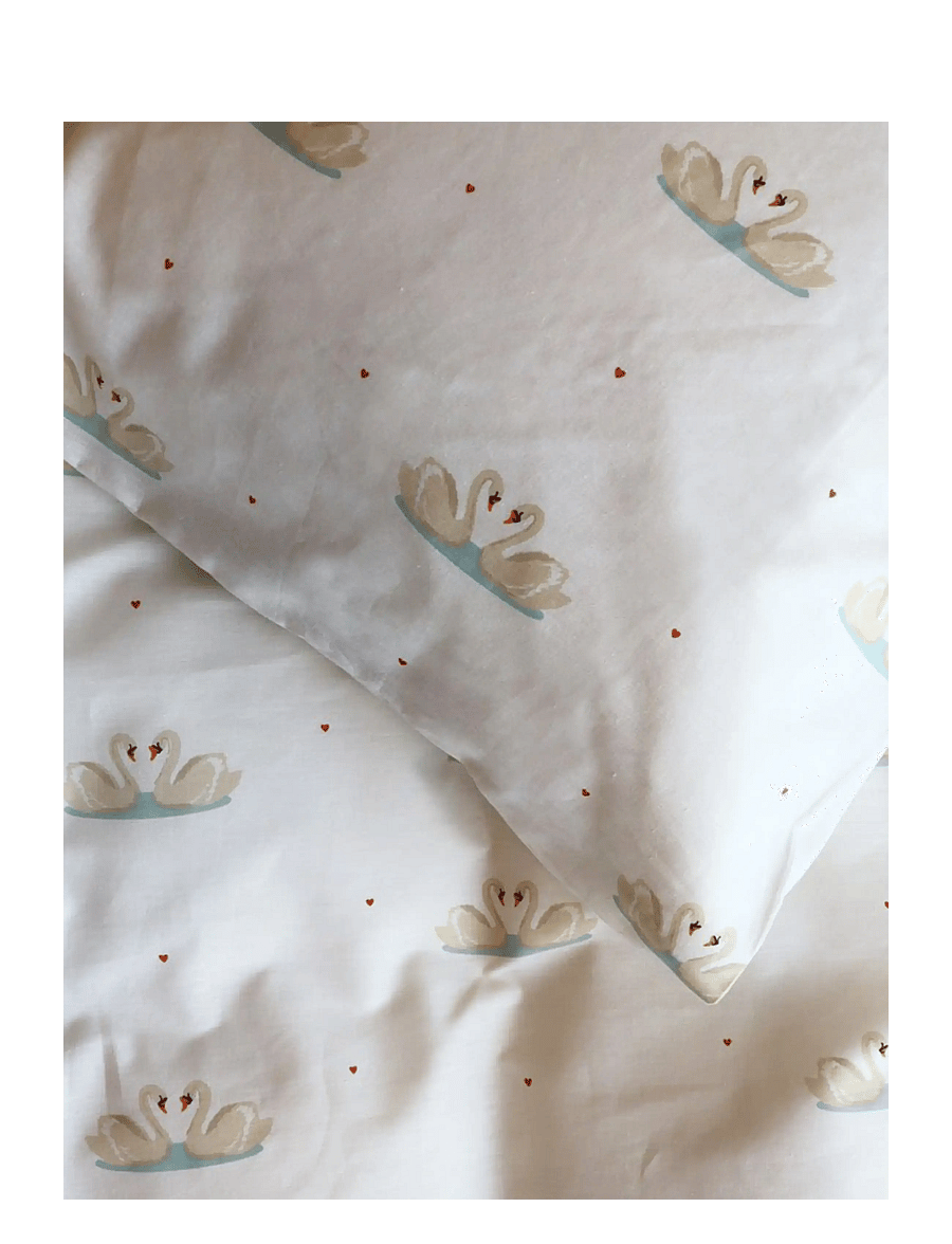BrandMac - Bed linen "by mats" Swan love 70x100, 40x45 cm - voodipesukomplektid - multi coloured - 2