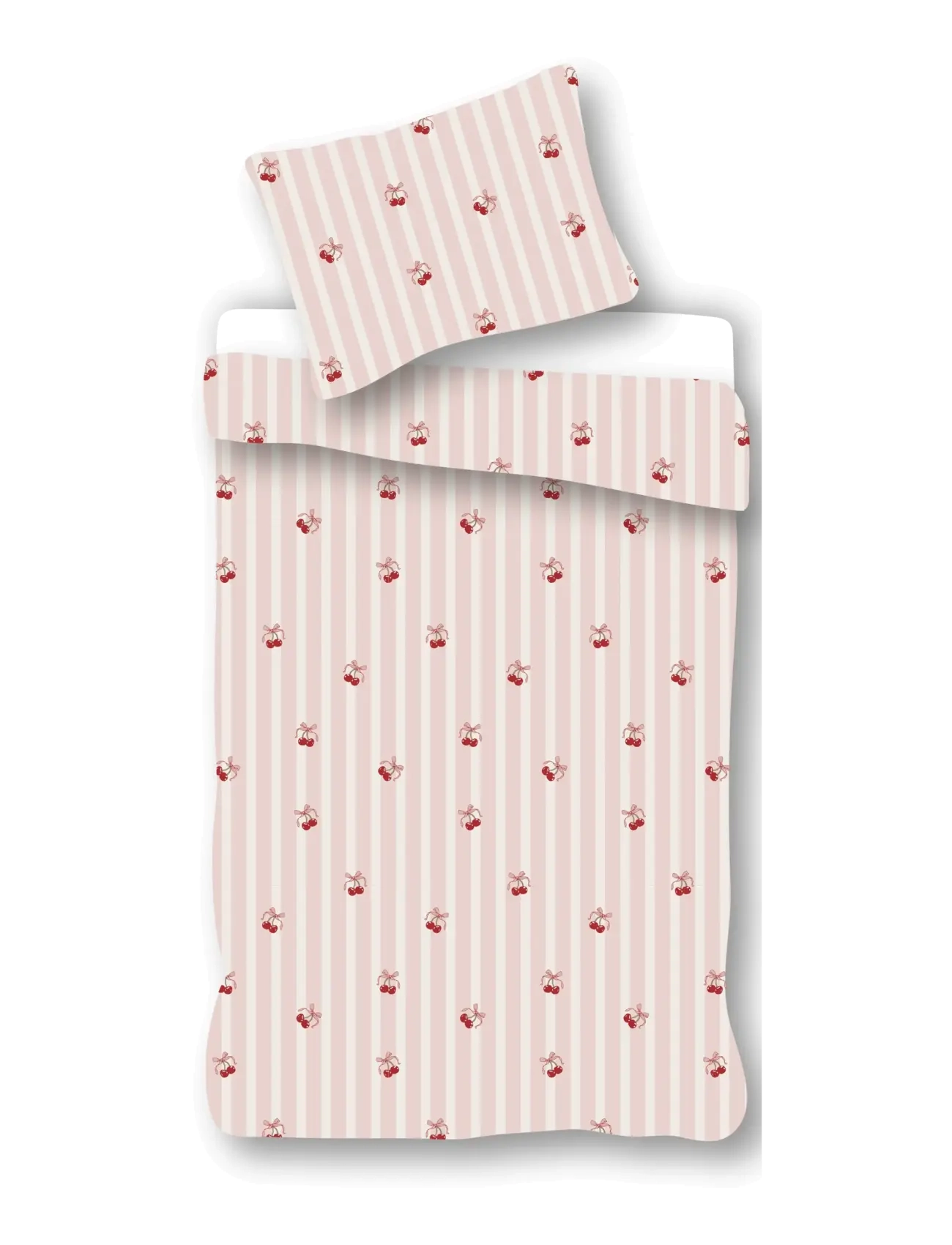 BrandMac Bed Linen "By Mats" Cherry Bow 70X100, 40X45 Cm, 70X100;40X45 cm, Sleep Time, Rosa - Sets, Kinder