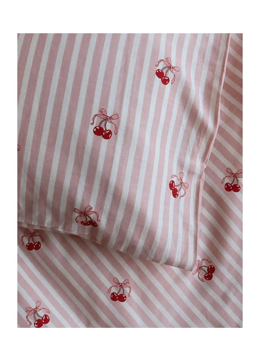 BrandMac - Bed linen "by mats" Cherry bow 70x100, 40x45 cm - rúmfatasett - multi coloured - 2