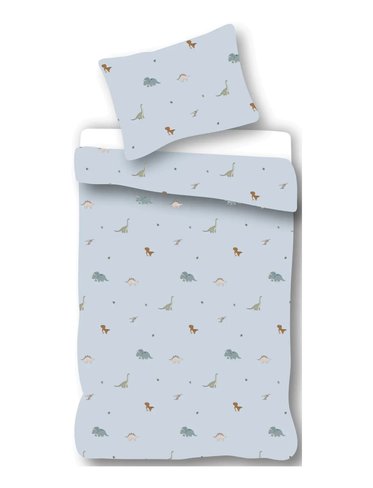 BrandMac Bed Linen "By Mats" Mini Dino 70X100, 40X45 Cm, 70X100;40X45 cm, Sleep Time, Blau - Sets, Kinder