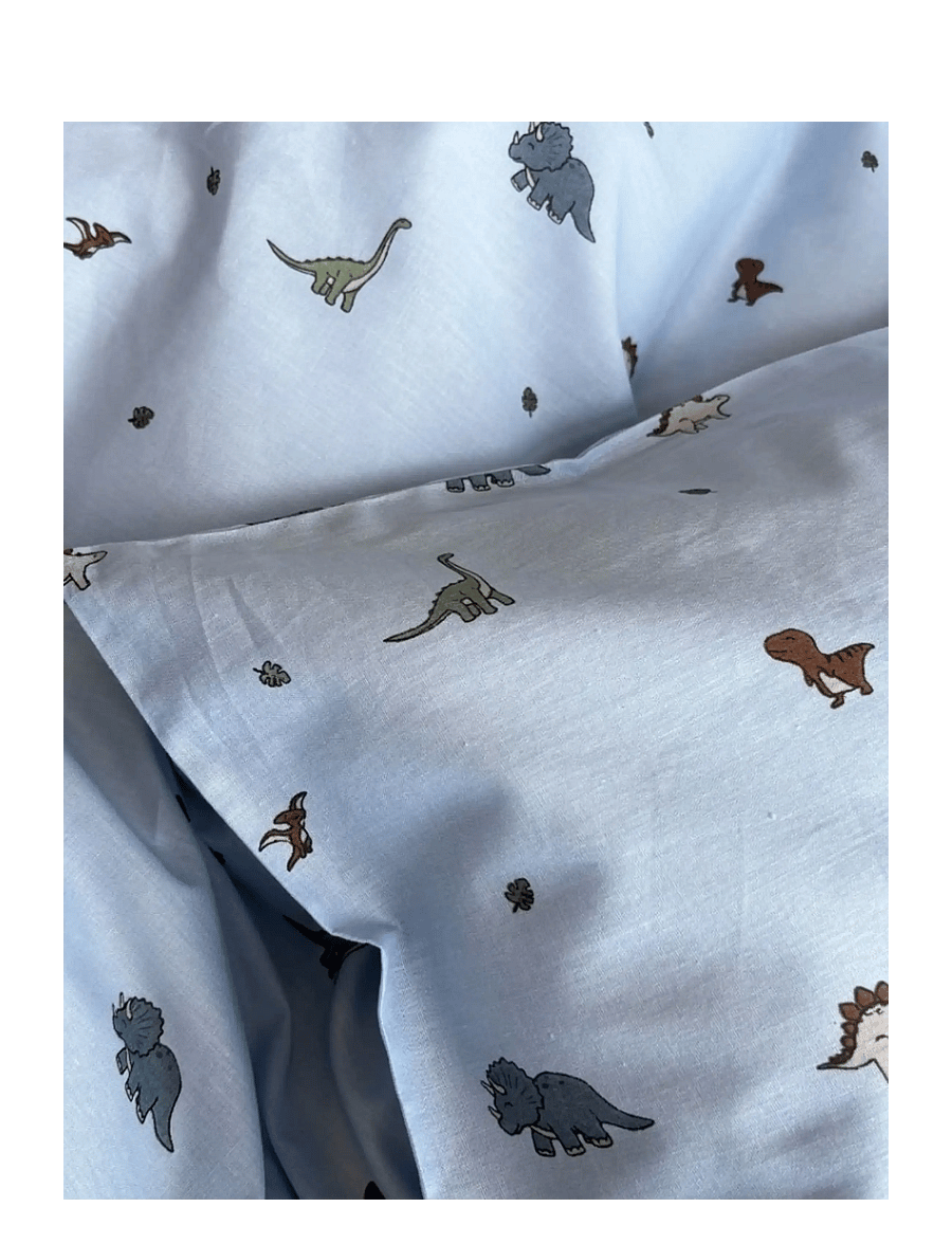 BrandMac - Bed linen "by mats" Mini dino 70x100, 40x45 cm - sengesett - multi coloured - 1