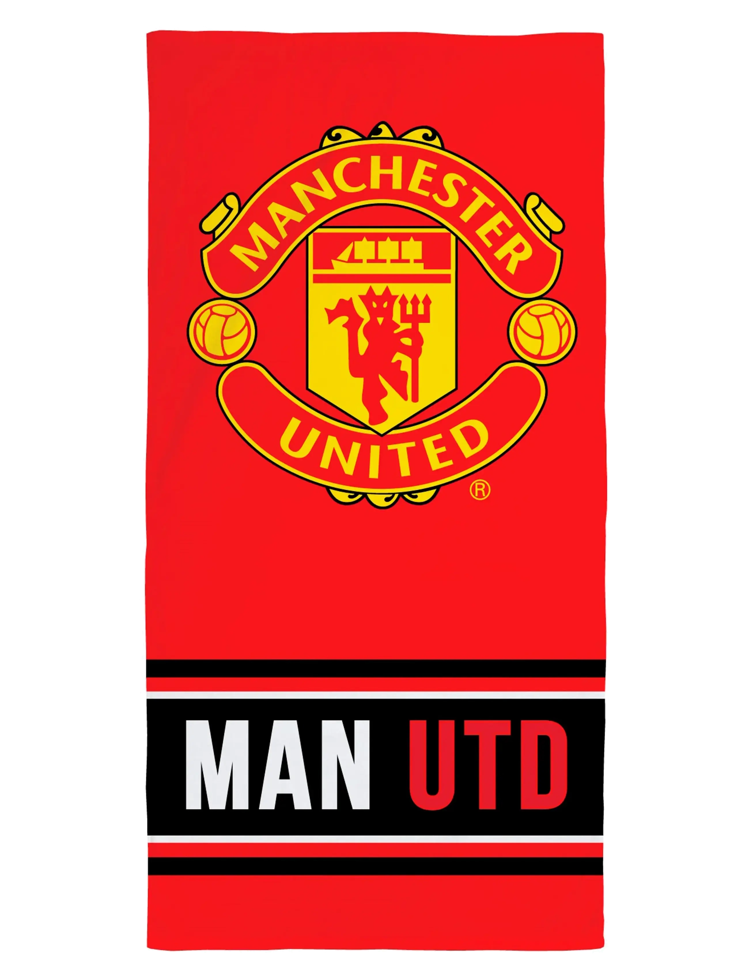 Fodbold Manchester United 001 Towel 75X150Cm, 75X150 cm, Towels & Bath Towels, Rot - Beach Frauen
