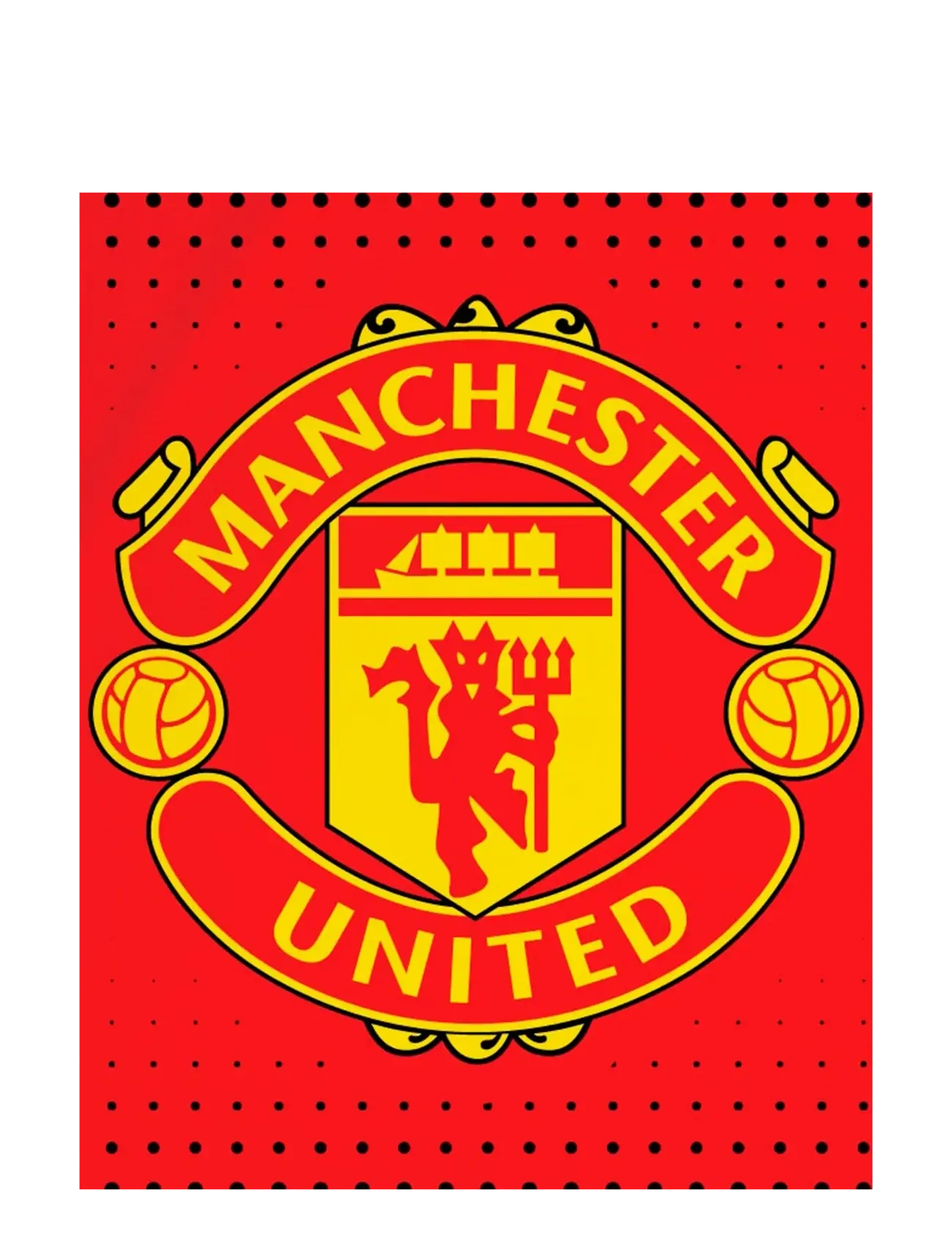 Fodbold Manchester United 002 Towel 75X150Cm, 75X150 cm, Towels & Bath Towels, Rot - Beach Frauen