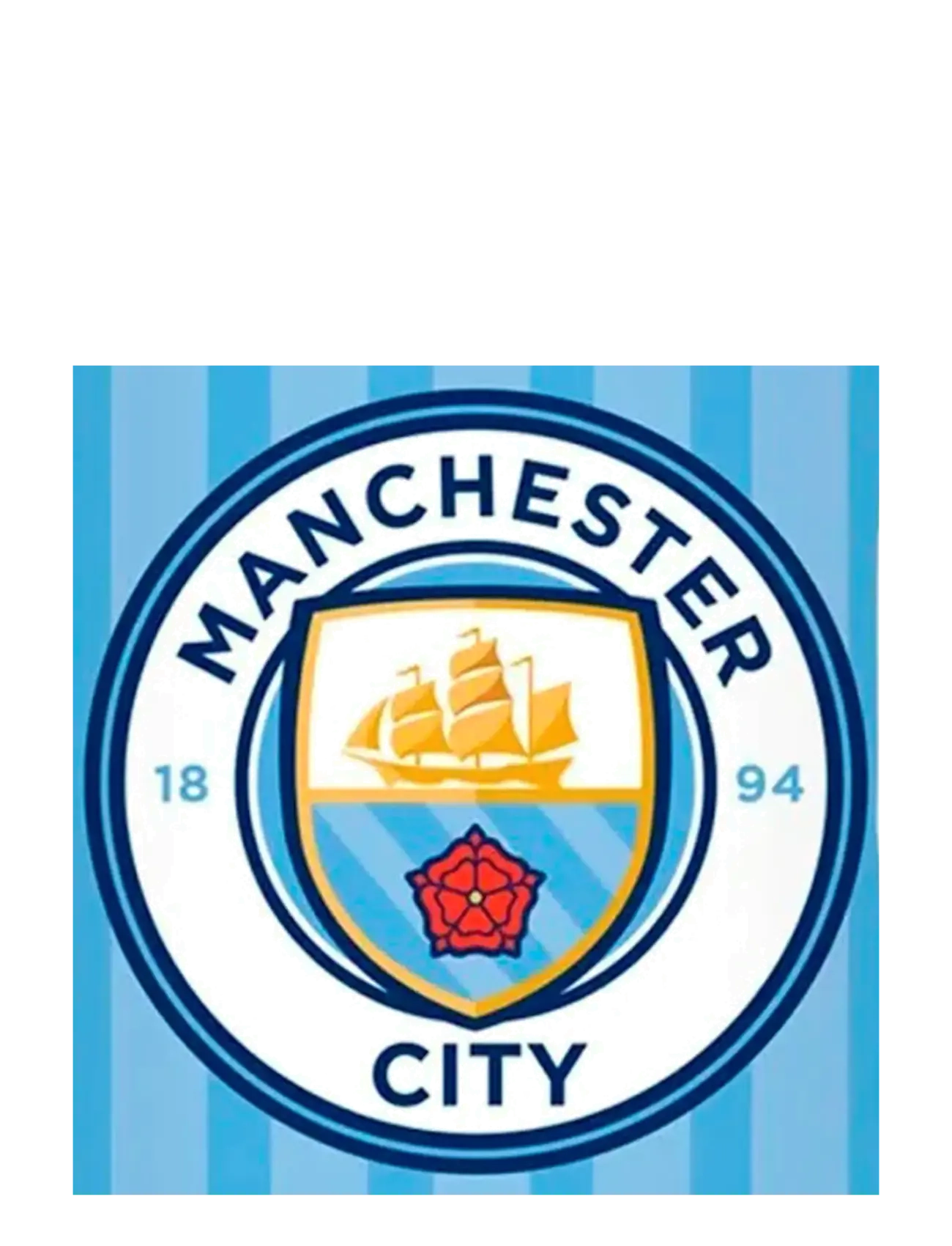 Football Manchester City 001 towel - 75x150cm - Textiles - MULTI COLOURED / blue