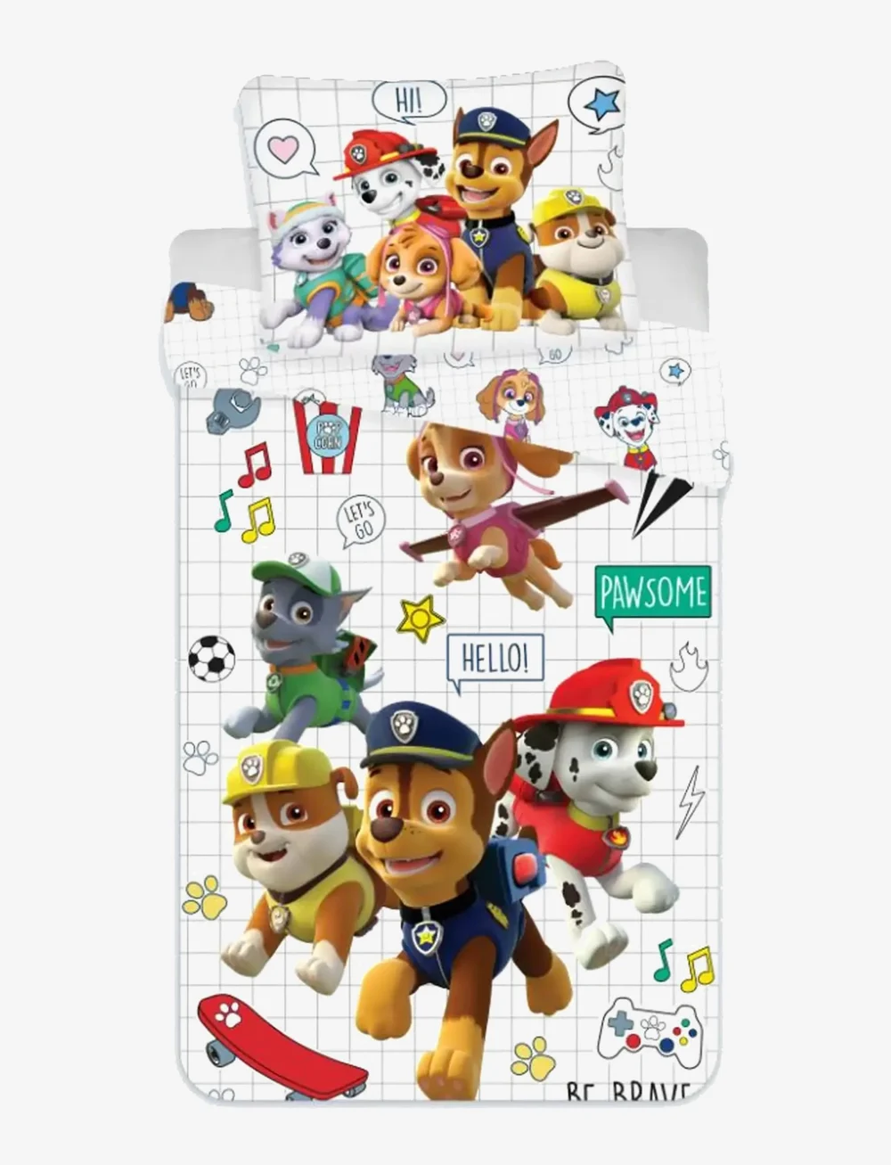 BrandMac - Bed linen Junior Paw Patrol PP 1071 - 100x140, 40x45 cm - voodiriiete komplektid - multi coloured - 0
