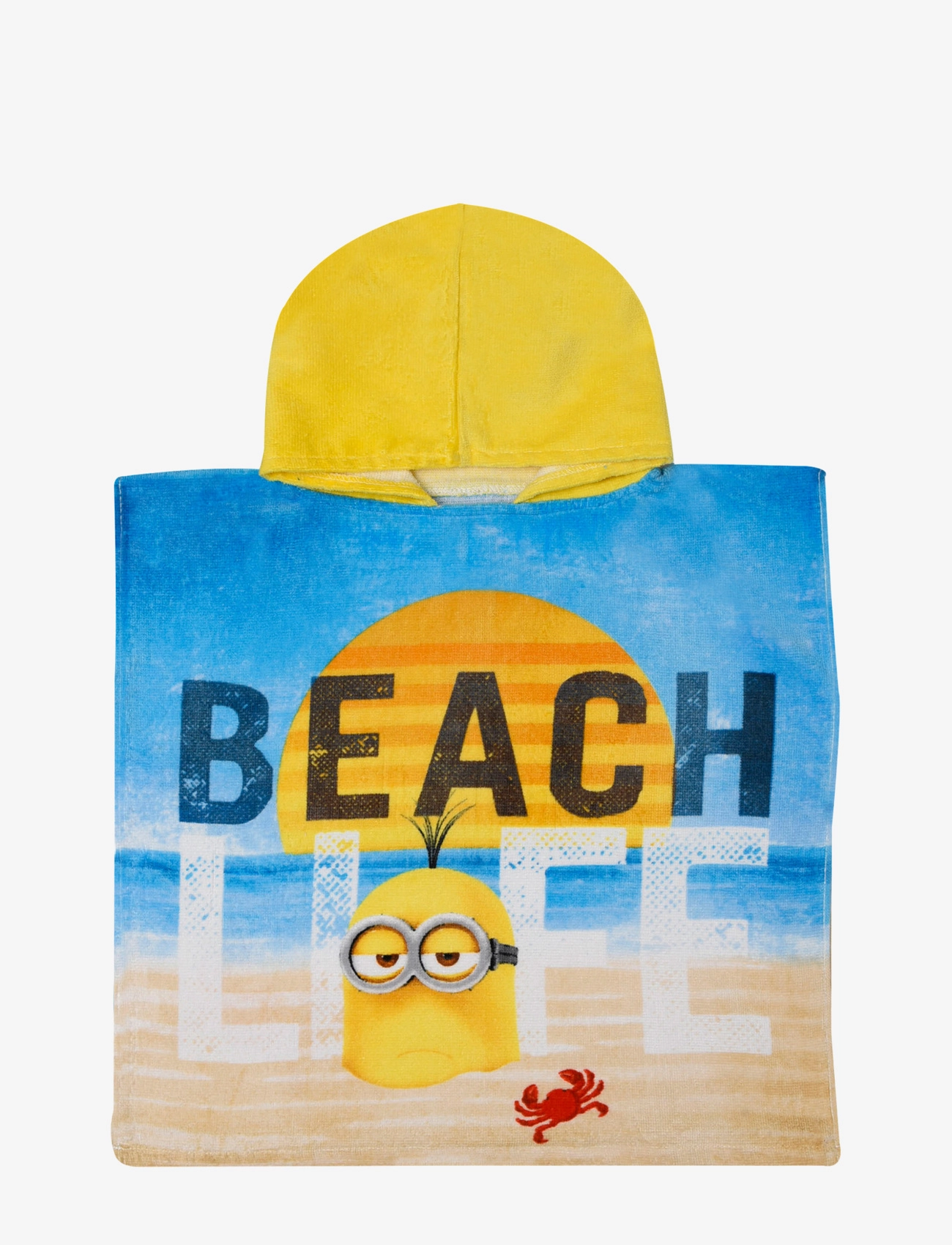 BRANDMAC Poncho Minions 50X100Cm, 100% Baumwolle Patterned - 50X100CM - Kinder