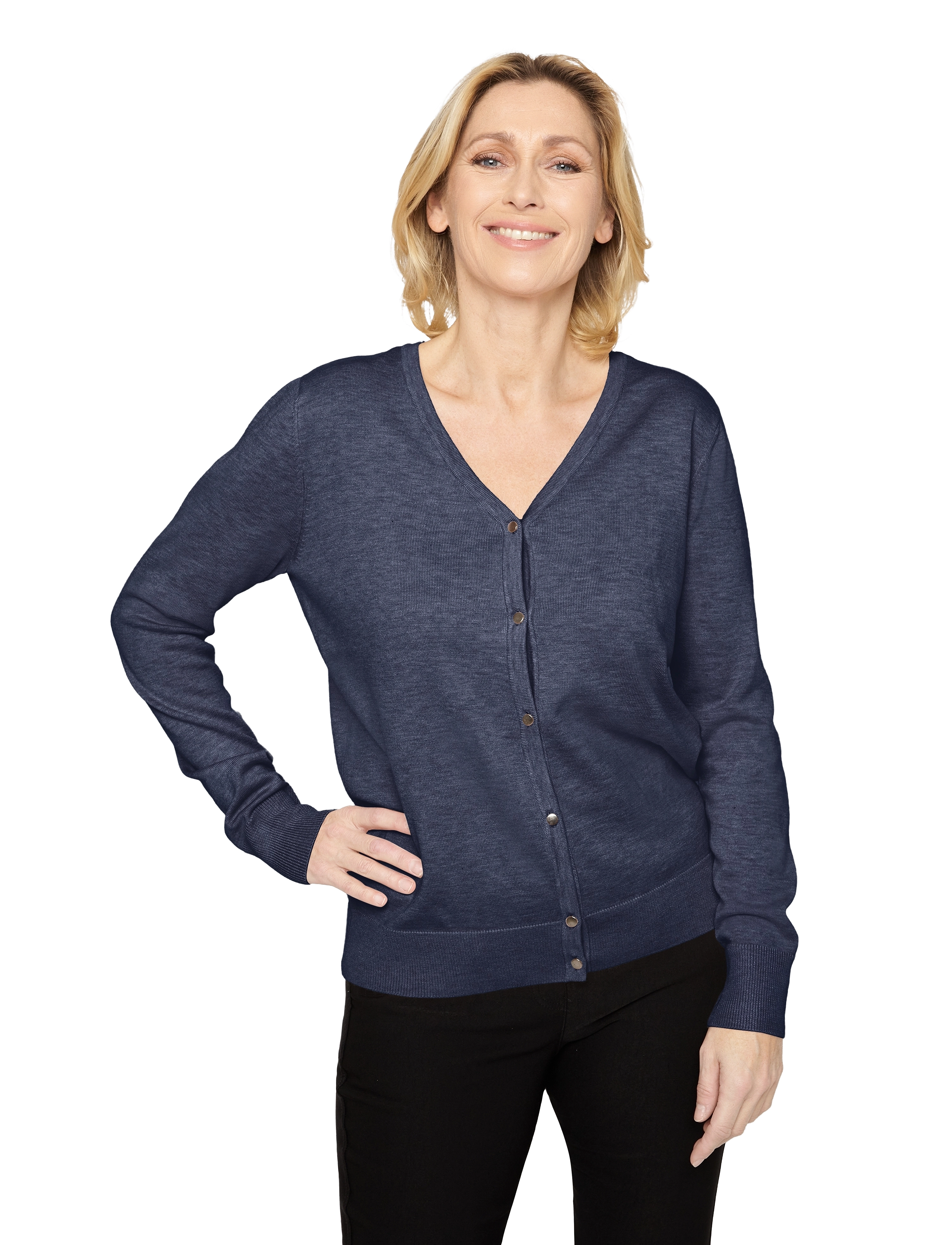 Brandtex - Cardigan-knit Light - midnight blue - 2