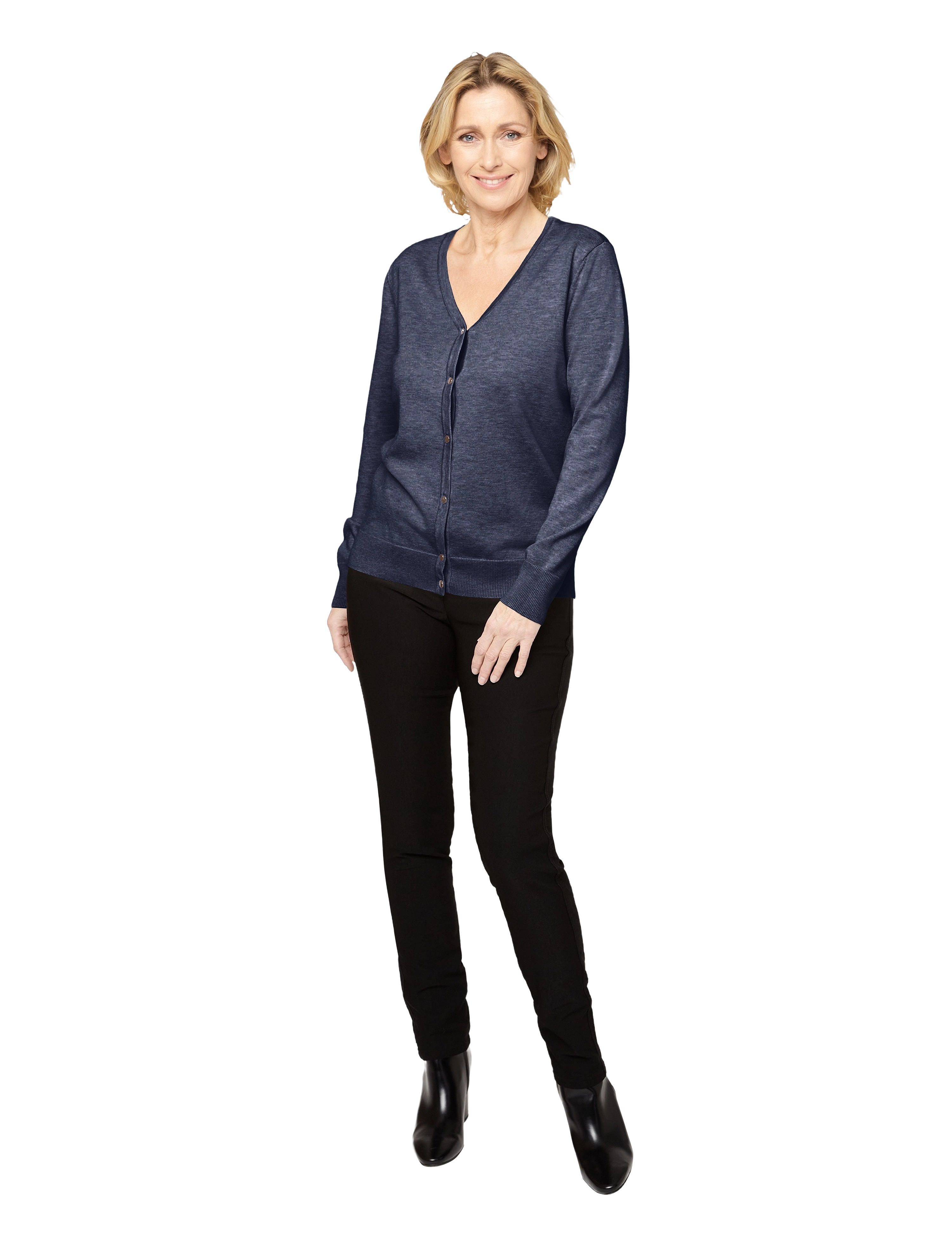 Brandtex - Cardigan-knit Light - midnight blue - 4
