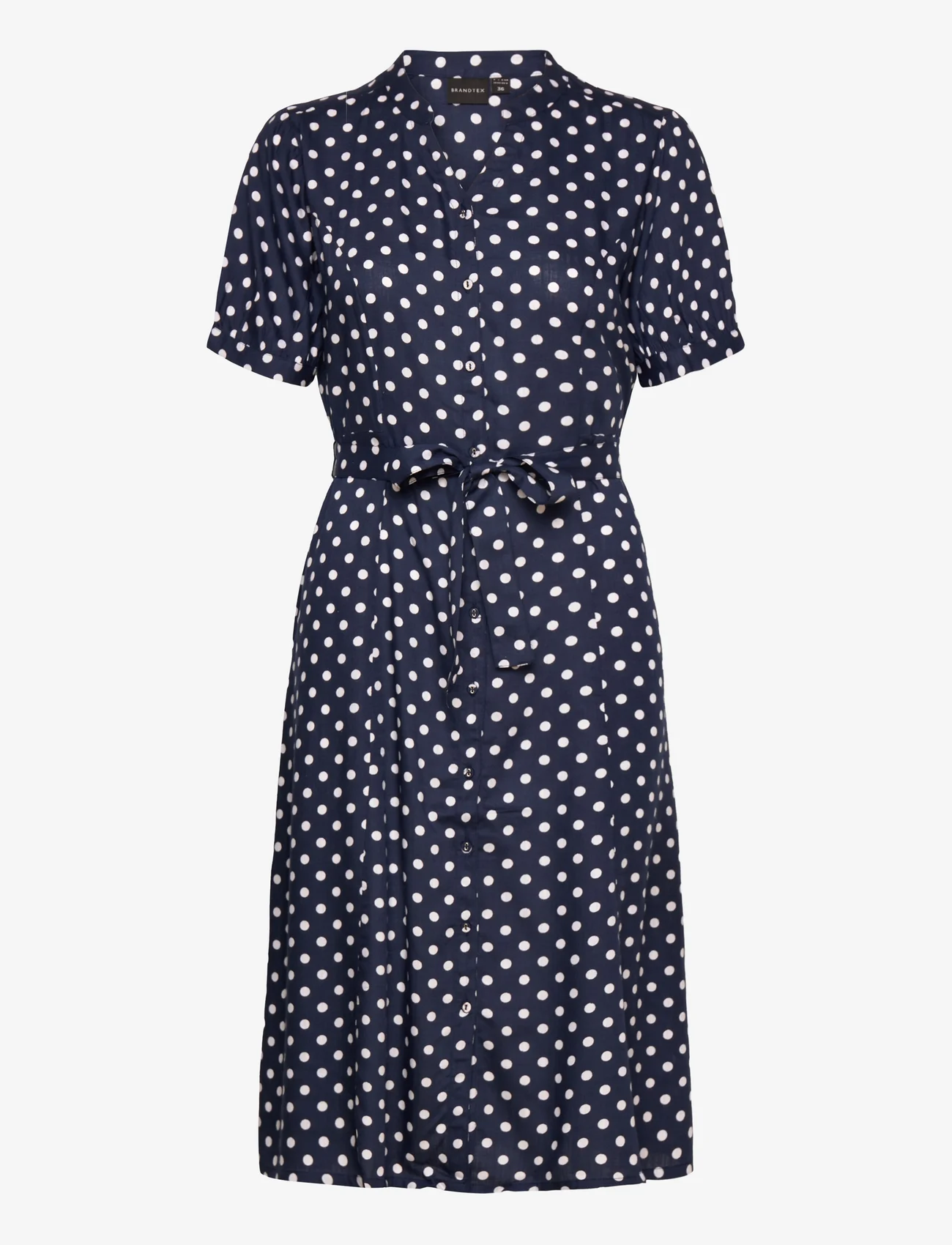 Brandtex - Dress-light woven - shirt dresses - navy blue - 0