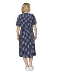 Brandtex - Dress-light woven - shirt dresses - navy blue - 3