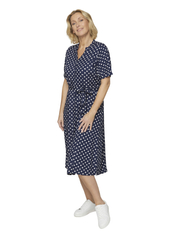 Brandtex - Dress-light woven - shirt dresses - navy blue - 4