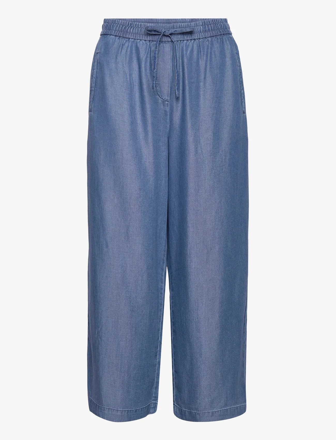 Brandtex - B. COPENHAGEN Casual pants - culottes - tencell blue - 0