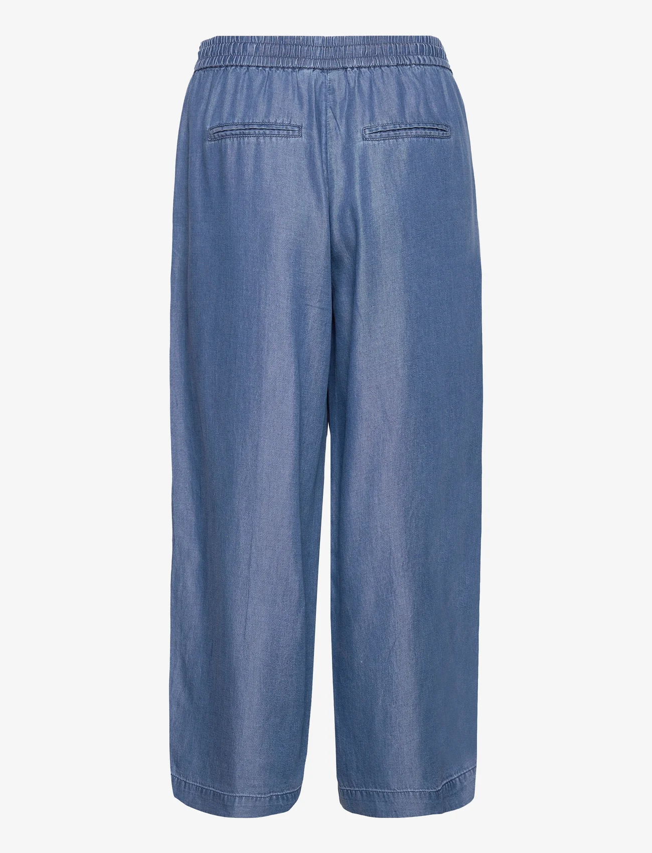 Brandtex - B. COPENHAGEN Casual pants - culottes - tencell blue - 1