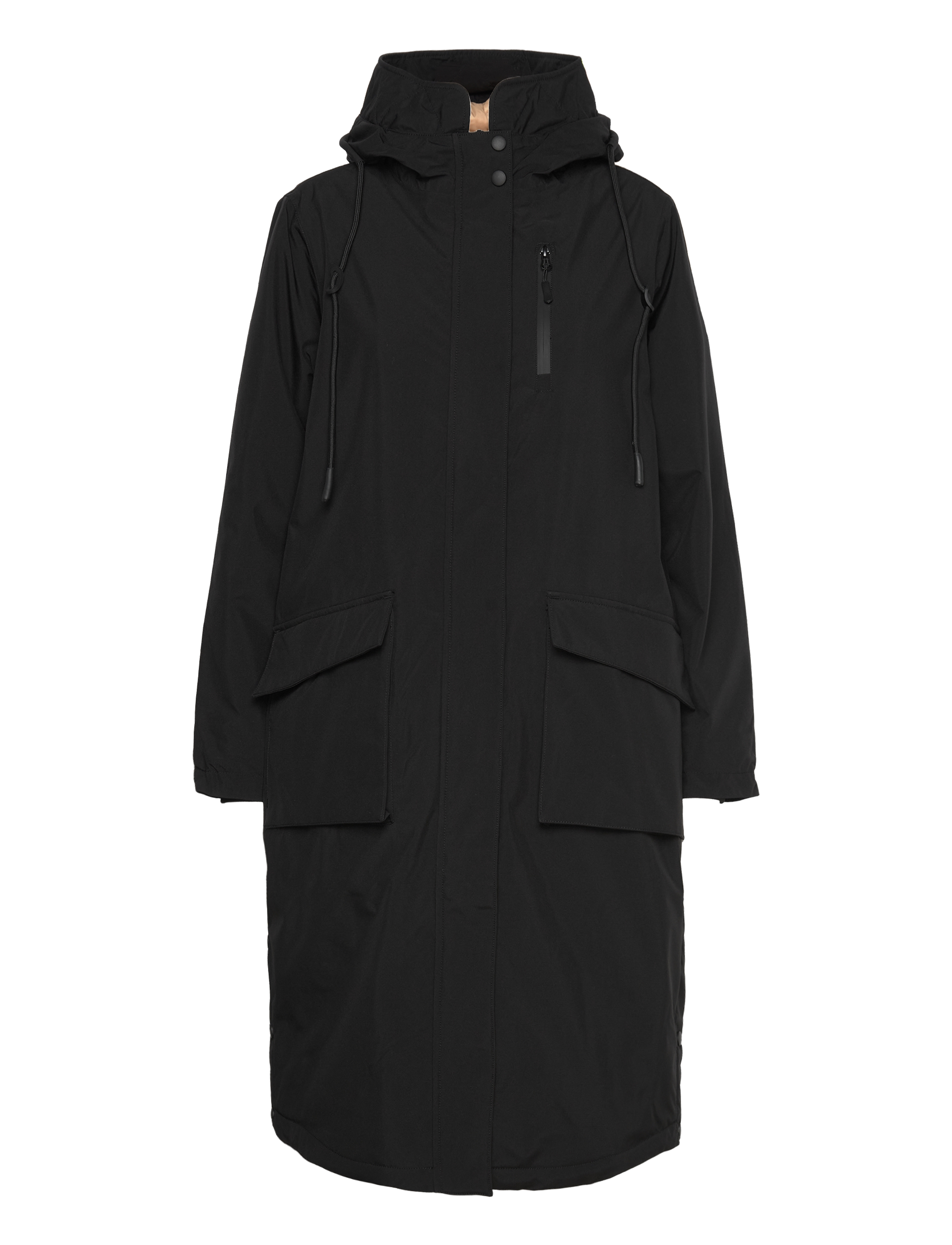 BRANDTEX B. Coastline Mantel Jacken & Mäntel Heavy Schwarz - 38 - Damen